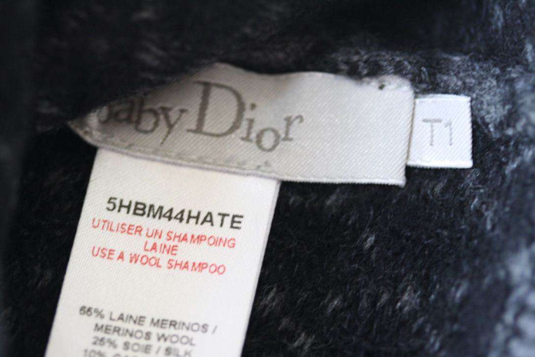 BABY DIOR GREY KNIT HAT 6-12 MONTHS - Image 3