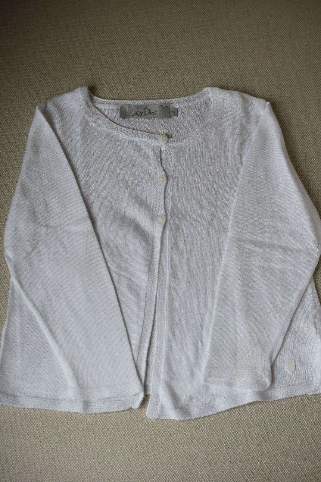BABY DIOR IVORY WHITE KNIT CARDIGAN 18 MONTHS - Image 3