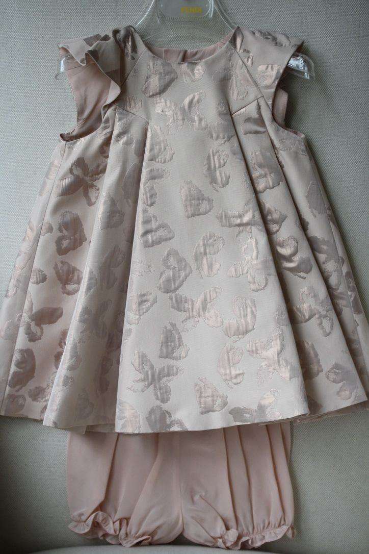 BABY DIOR JACQUARD DRESS AND BLOOMERS 18 MONTHS - Image 3