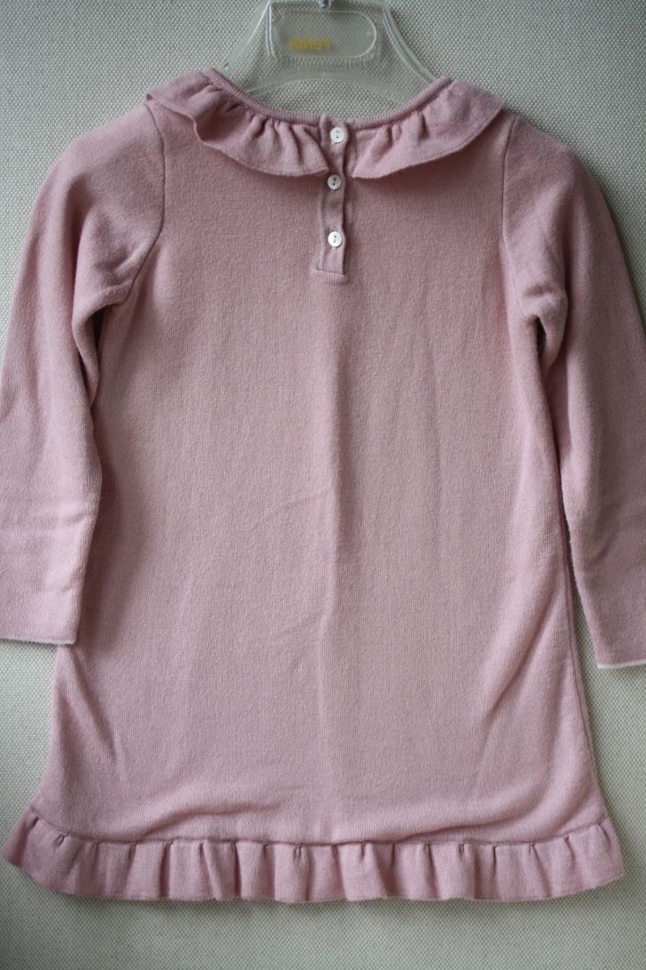 BABY DIOR PINK COTTON CASHMERE BLEND DRESS 18 MONTHS - Image 3