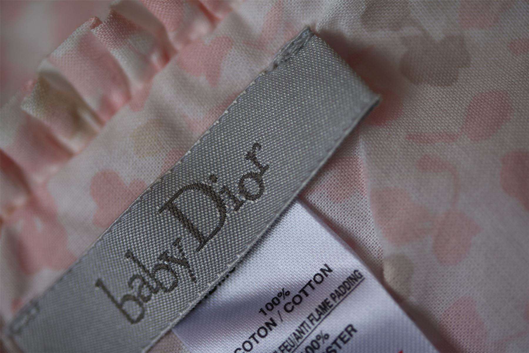 BABY DIOR PINK FLORAL BABY BLANKET 70CM - Image 3