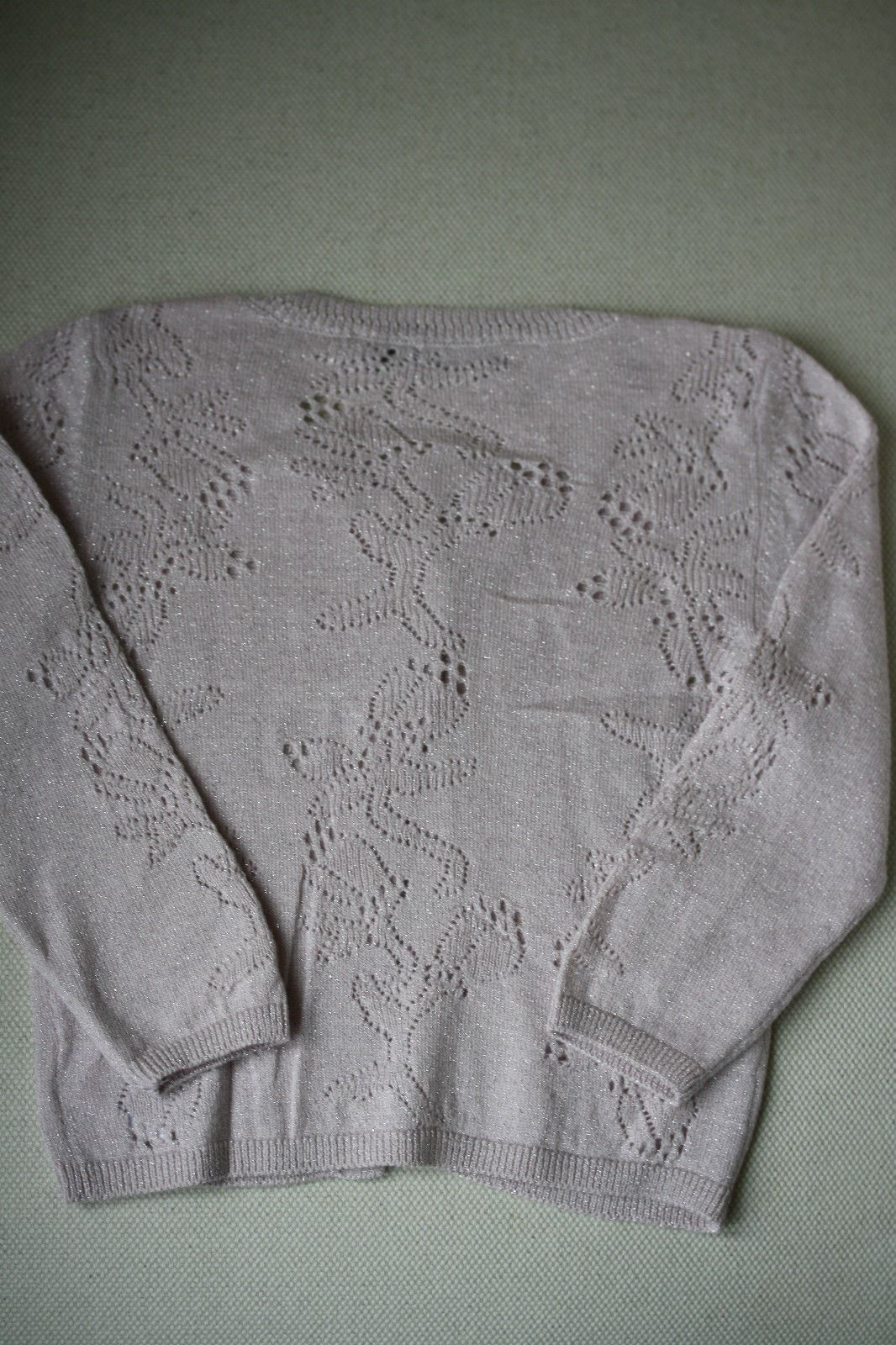 BABY DIOR PINK SPARKLE CARDIGAN AND BOTTOMS 6 MONTHS - Image 6