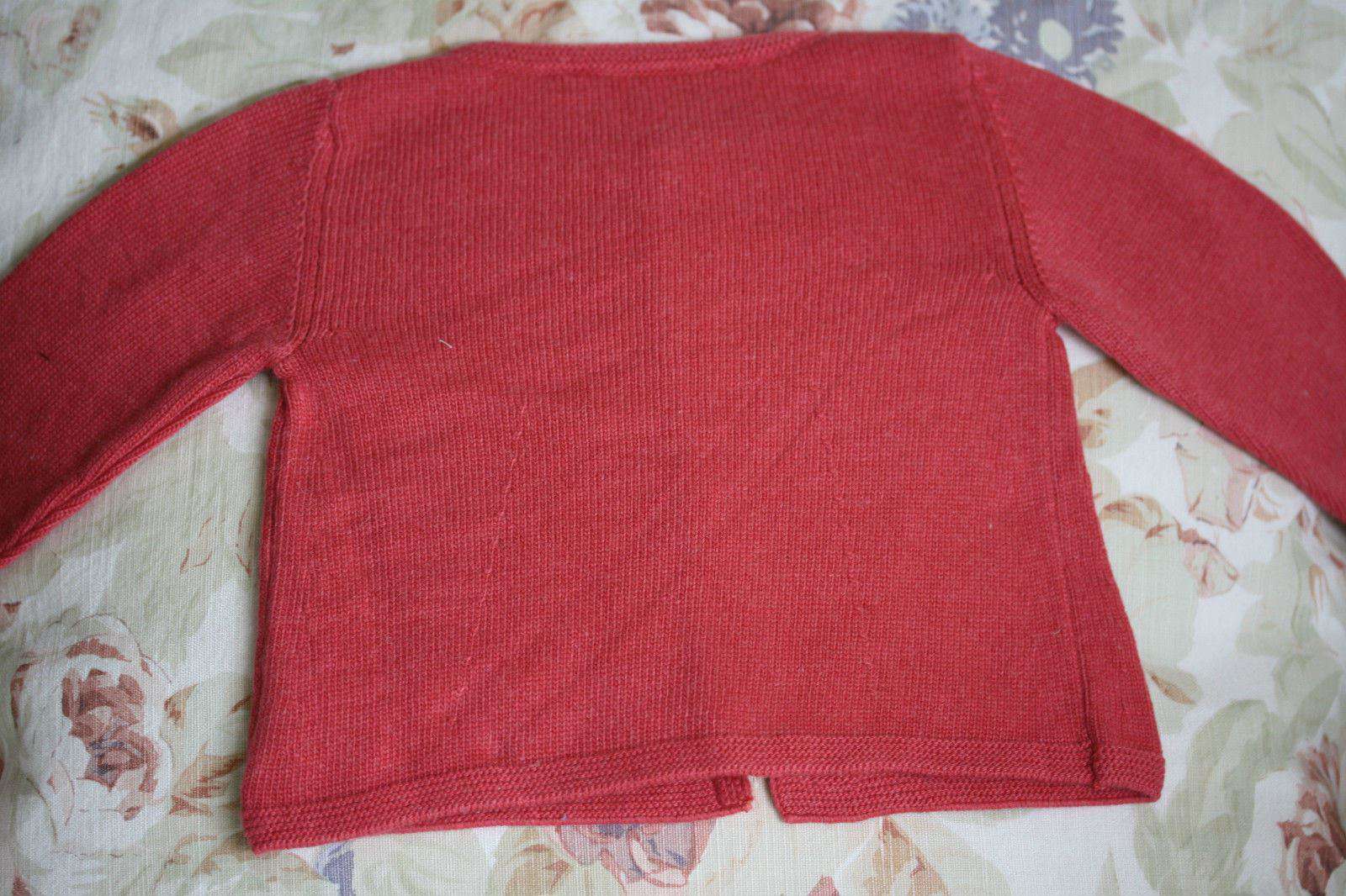 BABY DIOR RASPBERRY PINK KNITTED CARDIGAN 3 MONTHS - Image 3