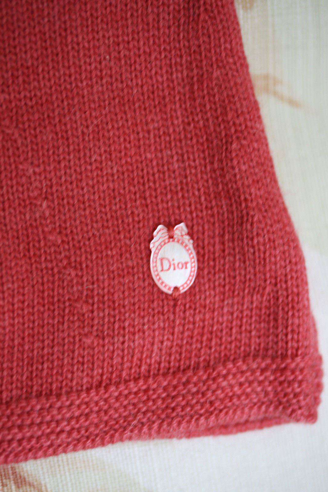 BABY DIOR RASPBERRY PINK KNITTED CARDIGAN 3 MONTHS - Image 4