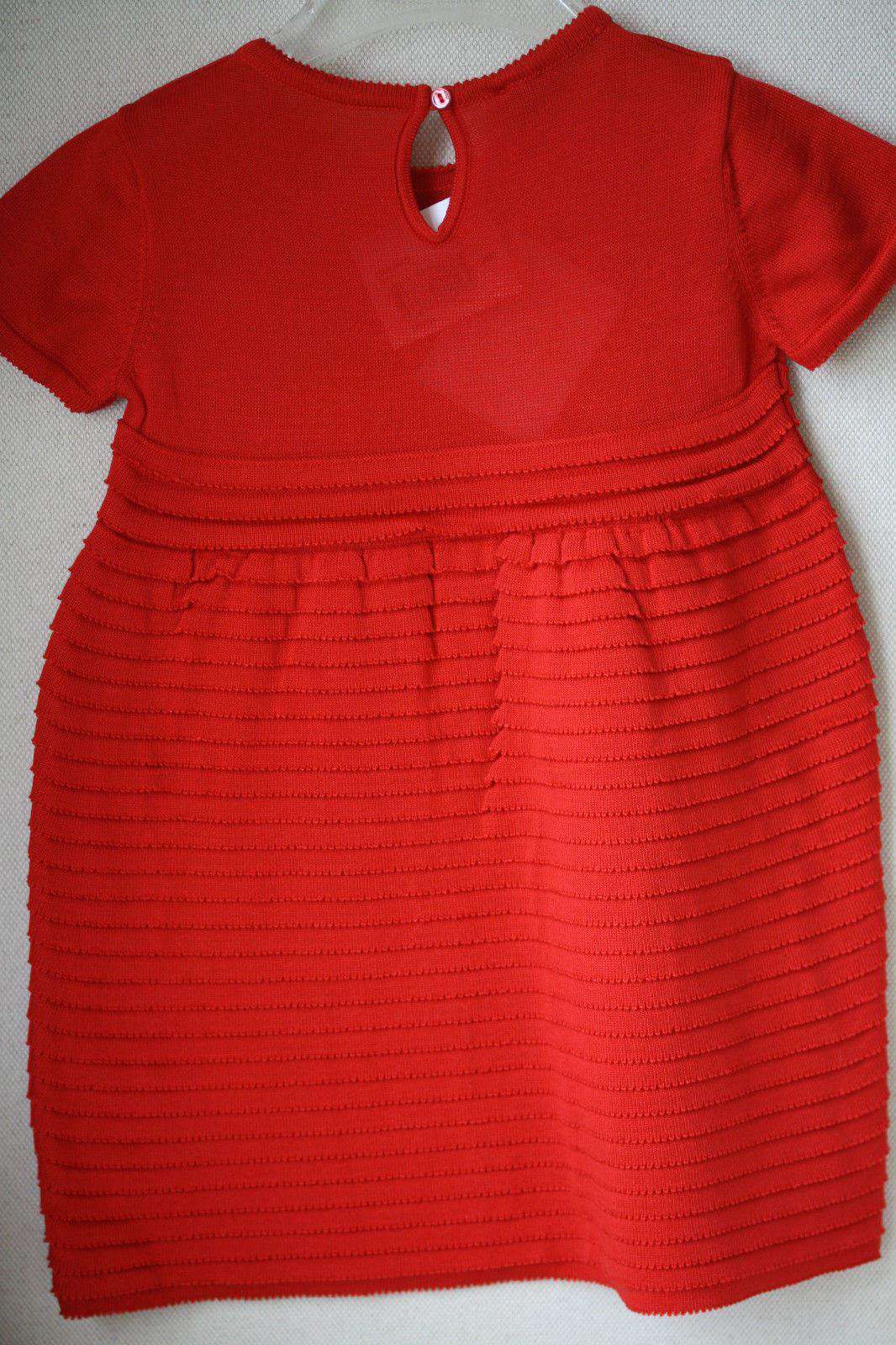 BABY DIOR RED KNITTED DRESS AND CARDIGAN 2 YEARS - Image 3