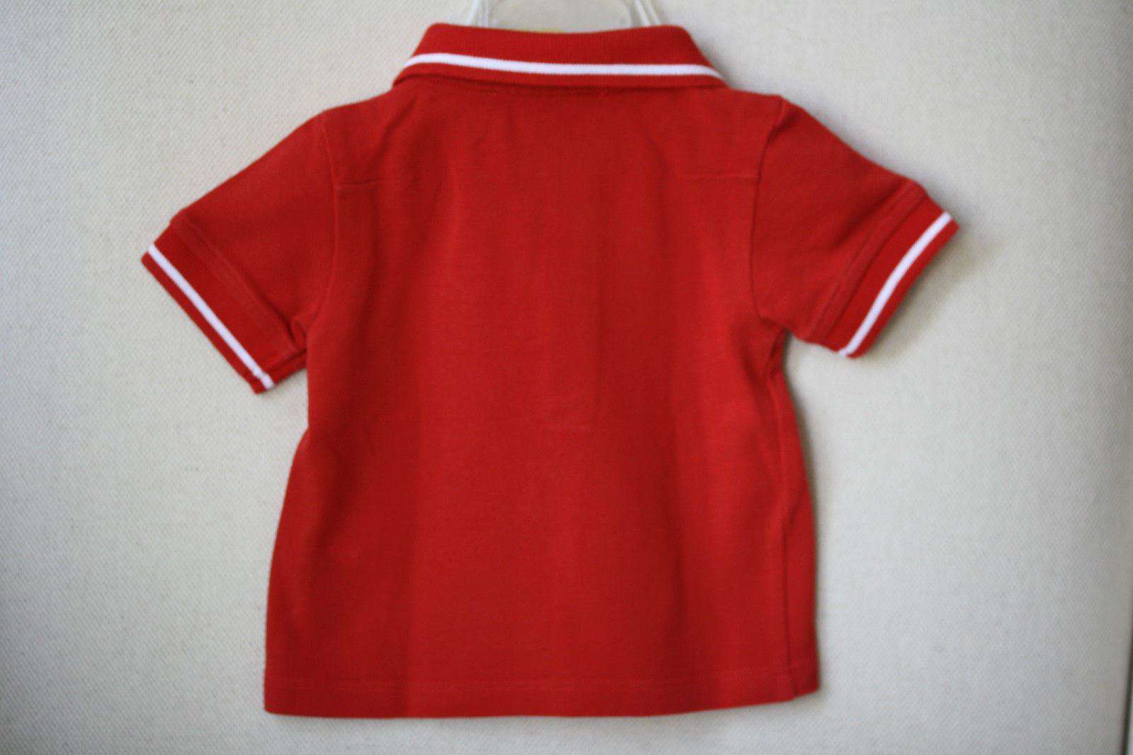 BABY DIOR RED POLO SHIRT 3 MONTHS - Image 3