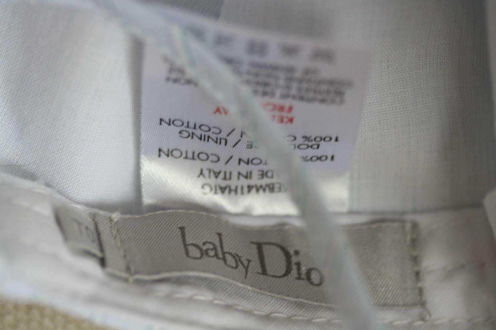 BABY DIOR STRIPED COTTON SUN HAT CAP SIZE T0 - Image 3