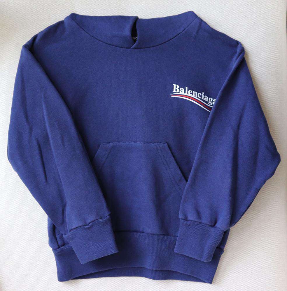 BALENCIAGA BABY UNISEX LOGO COTTON HOODIE 2 YEARS - Image 2