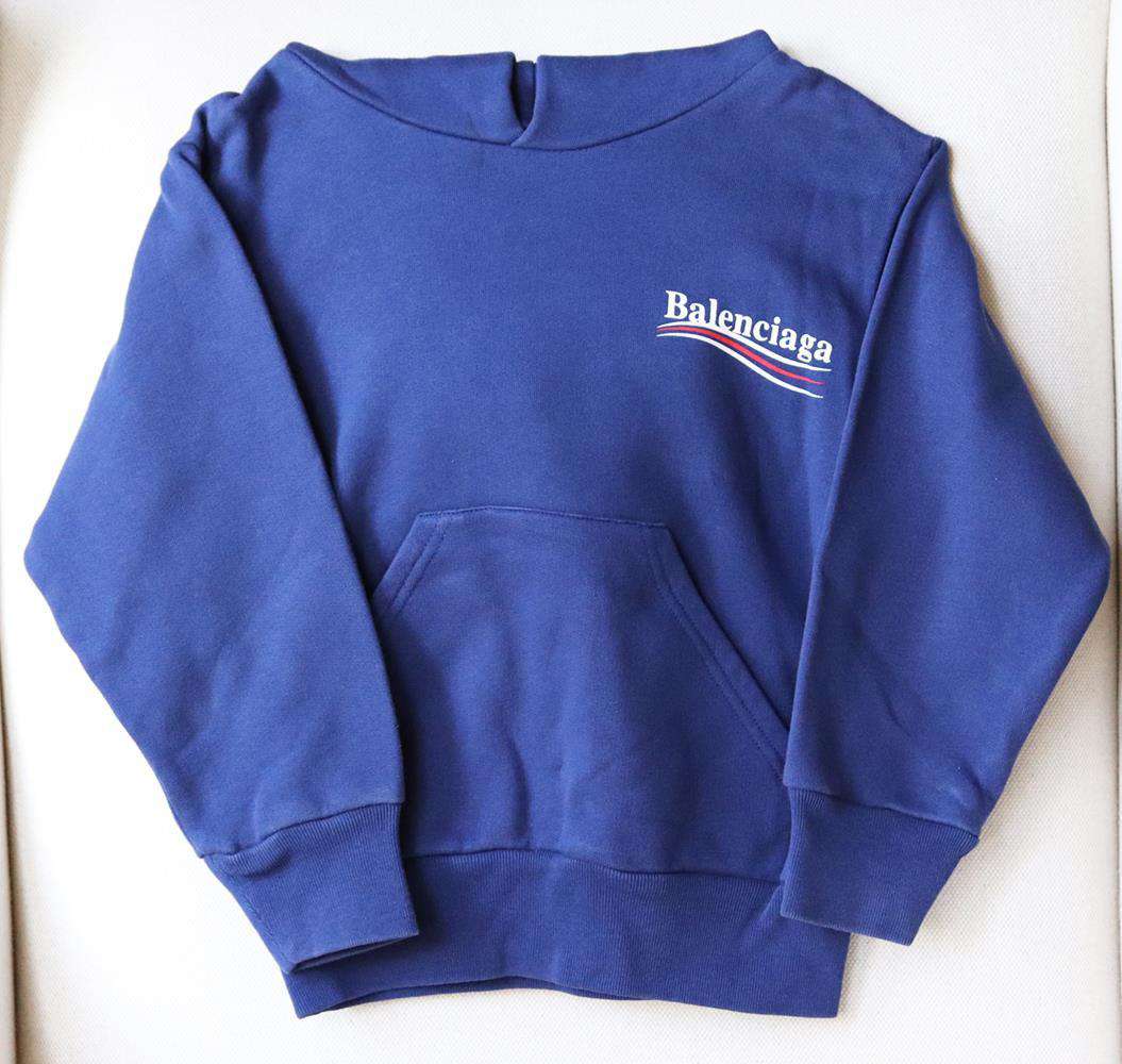BALENCIAGA BABY UNISEX LOGO COTTON HOODIE 2 YEARS - Image 2