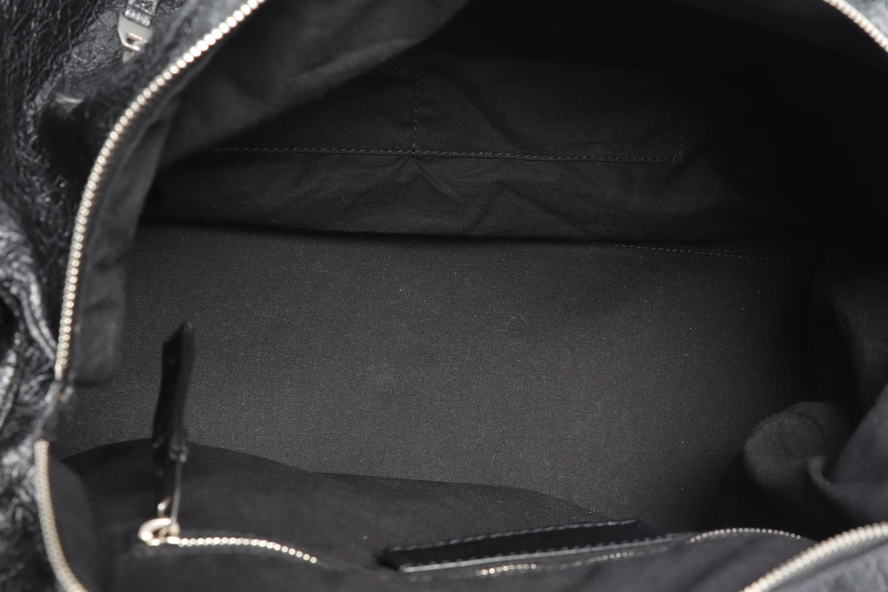 BALENCIAGA BLACK 2017 CITY LEATHER DUFFLE BAG - Image 10