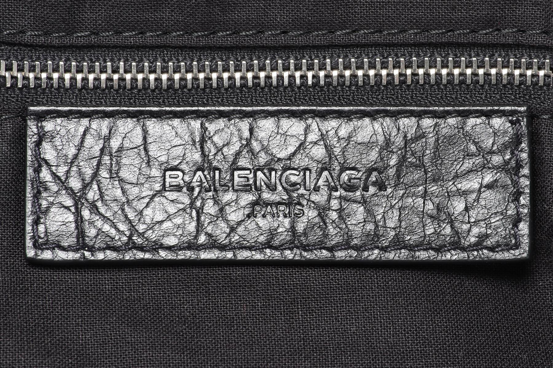 BALENCIAGA BLACK 2017 CITY LEATHER DUFFLE BAG - Image 9