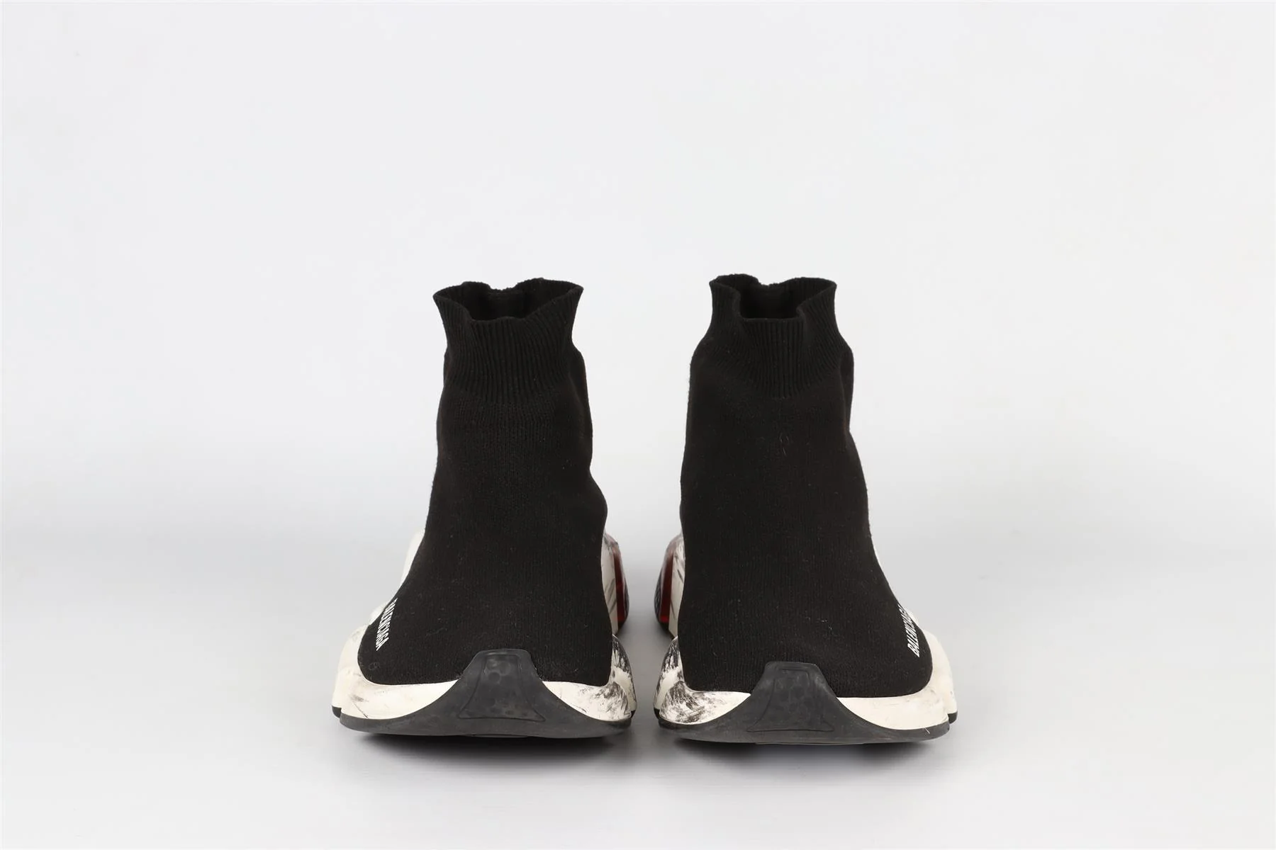 BALENCIAGA BLACK SPEED KNIT SNEAKERS EU 38 UK 5 US 8 - Image 3