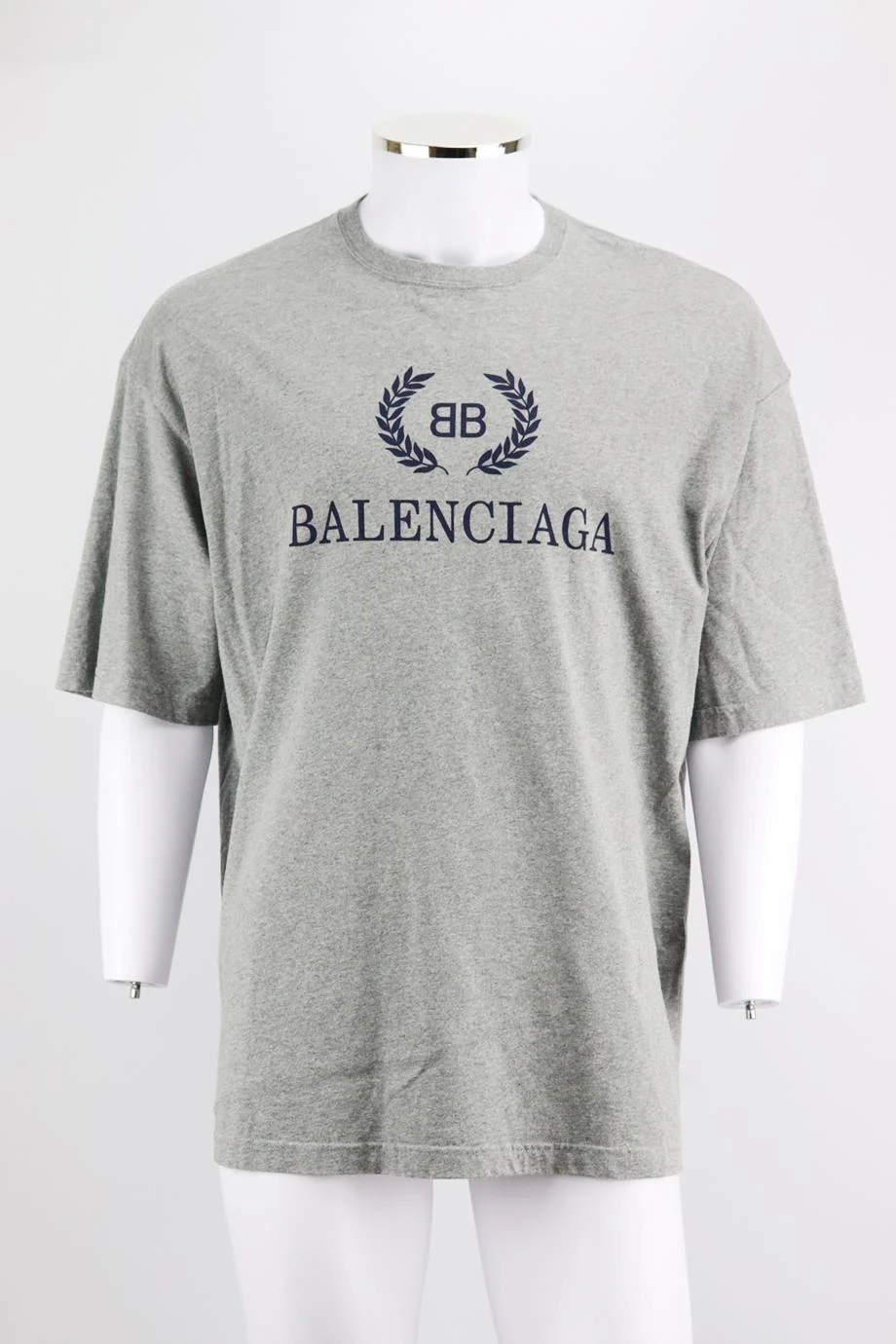 BALENCIAGA MEN'S PRINTED COTTON JERSEY T-SHIRT LARGE - Image 2