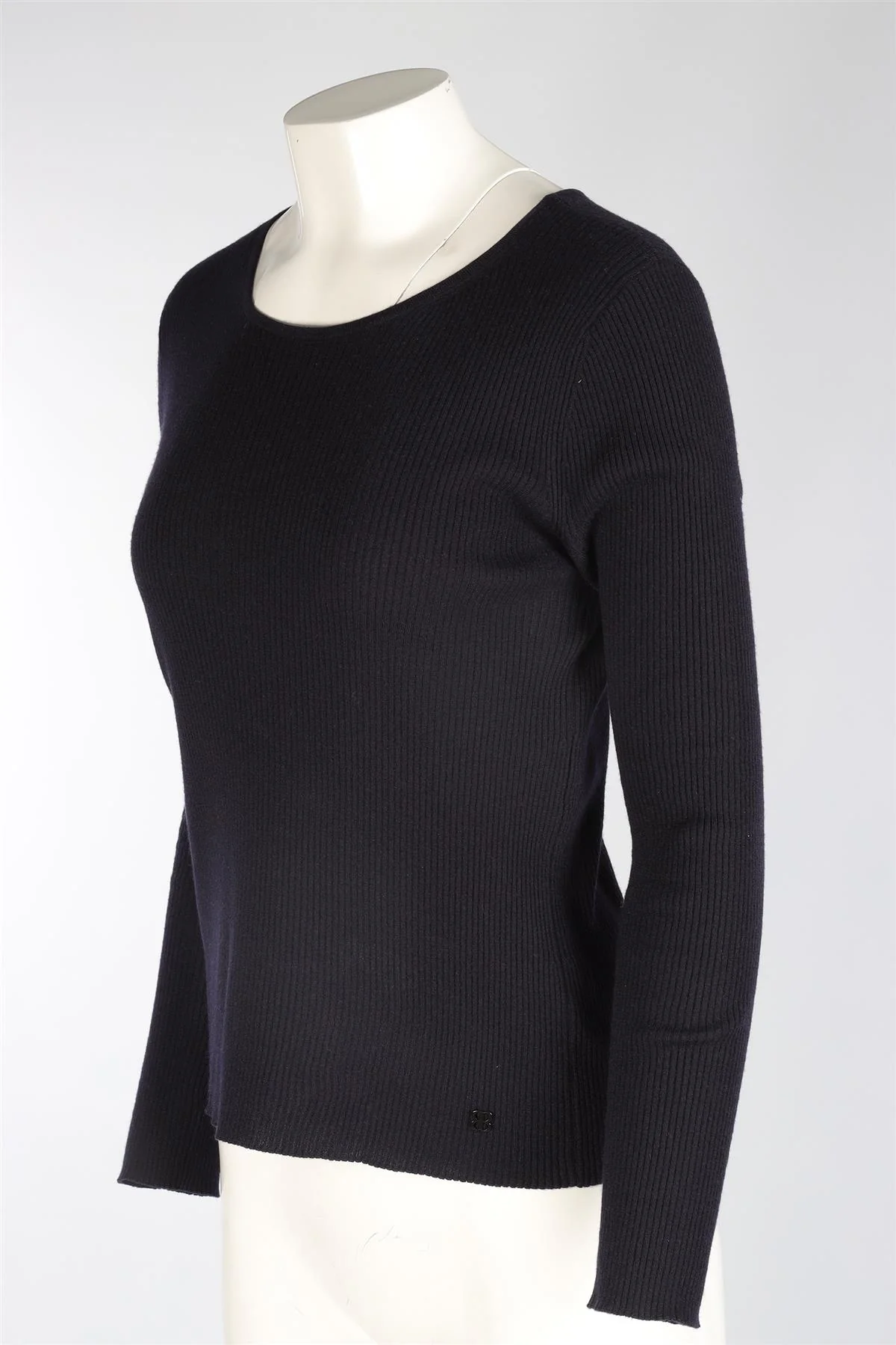 BALENCIAGA NAVY CASHMERE TOP FR 40 UK 12 - Image 3