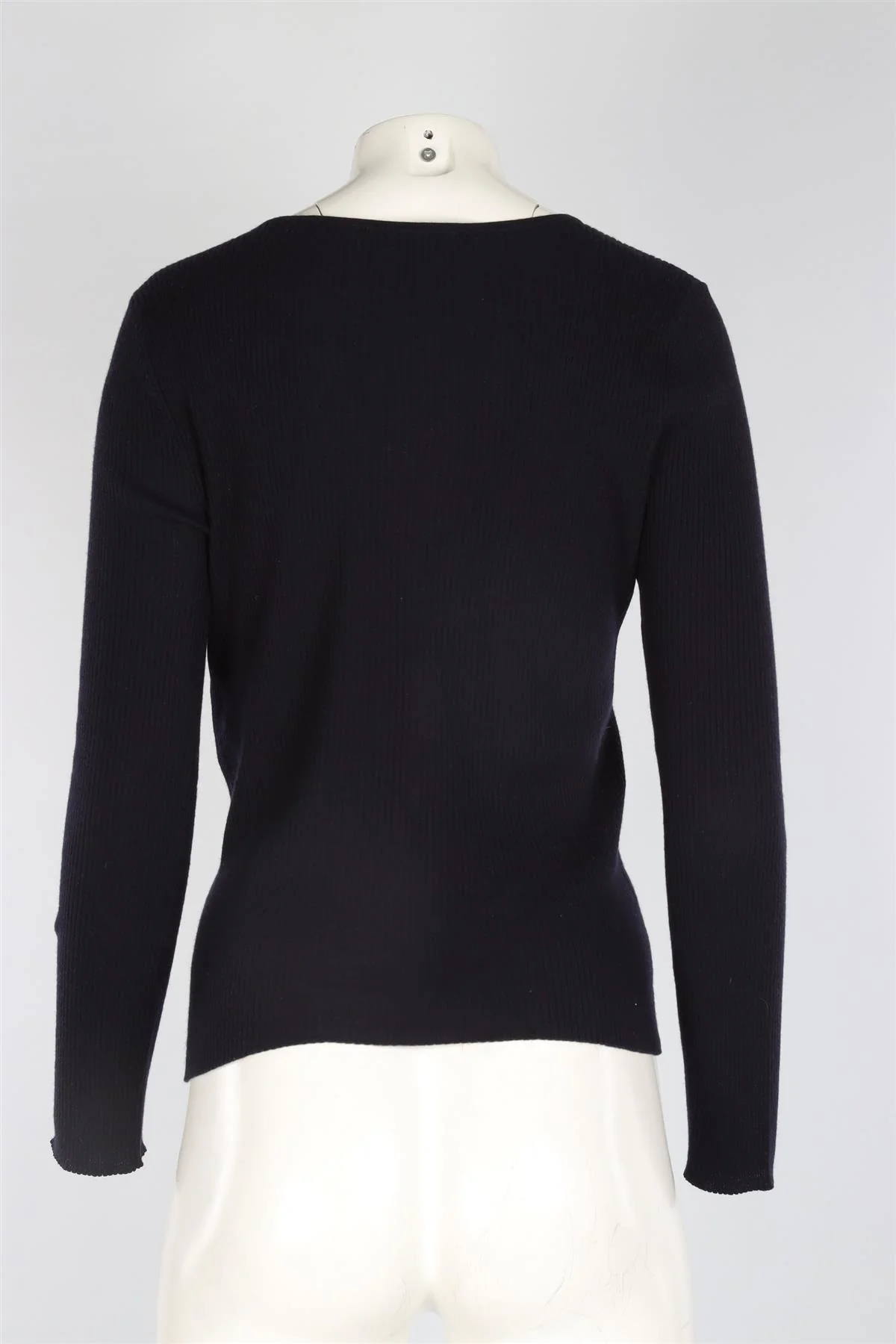 BALENCIAGA NAVY CASHMERE TOP FR 40 UK 12 - Image 4