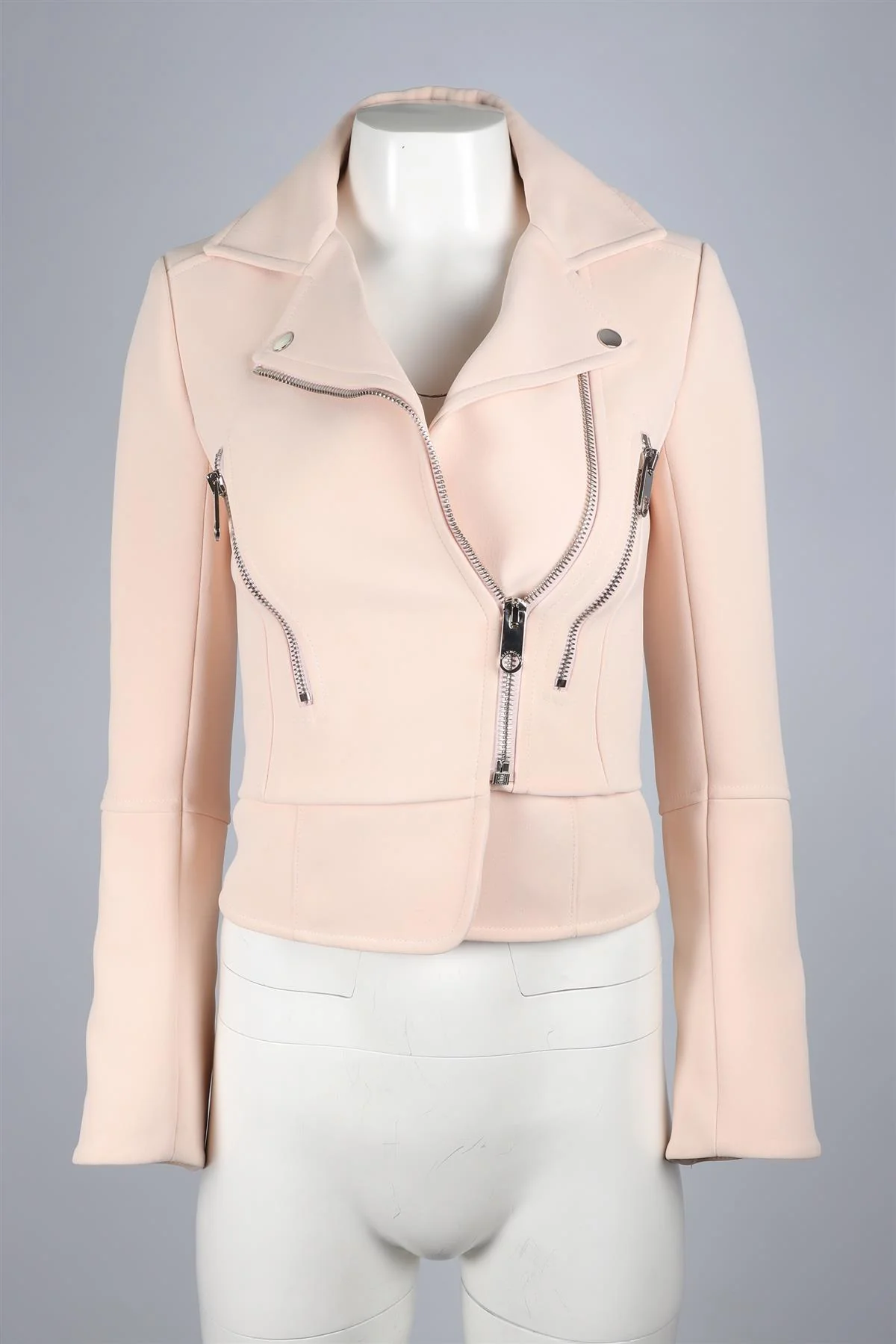BALENCIAGA PINK CREPE JACKET FR 34 UK 6 - Image 2