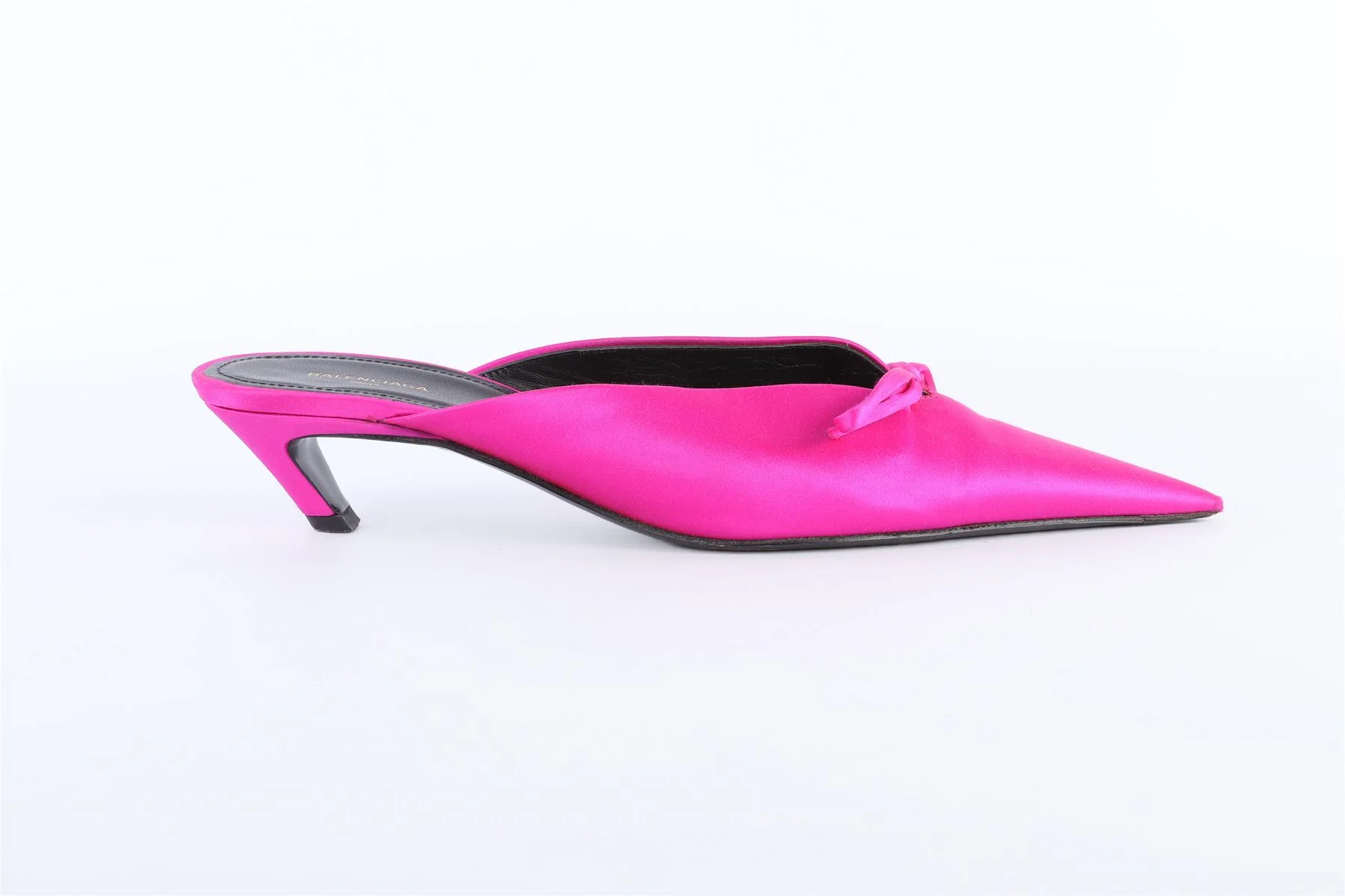 BALENCIAGA PINK SATIN MULES EU 38 UK 5 US 8 - Image 2