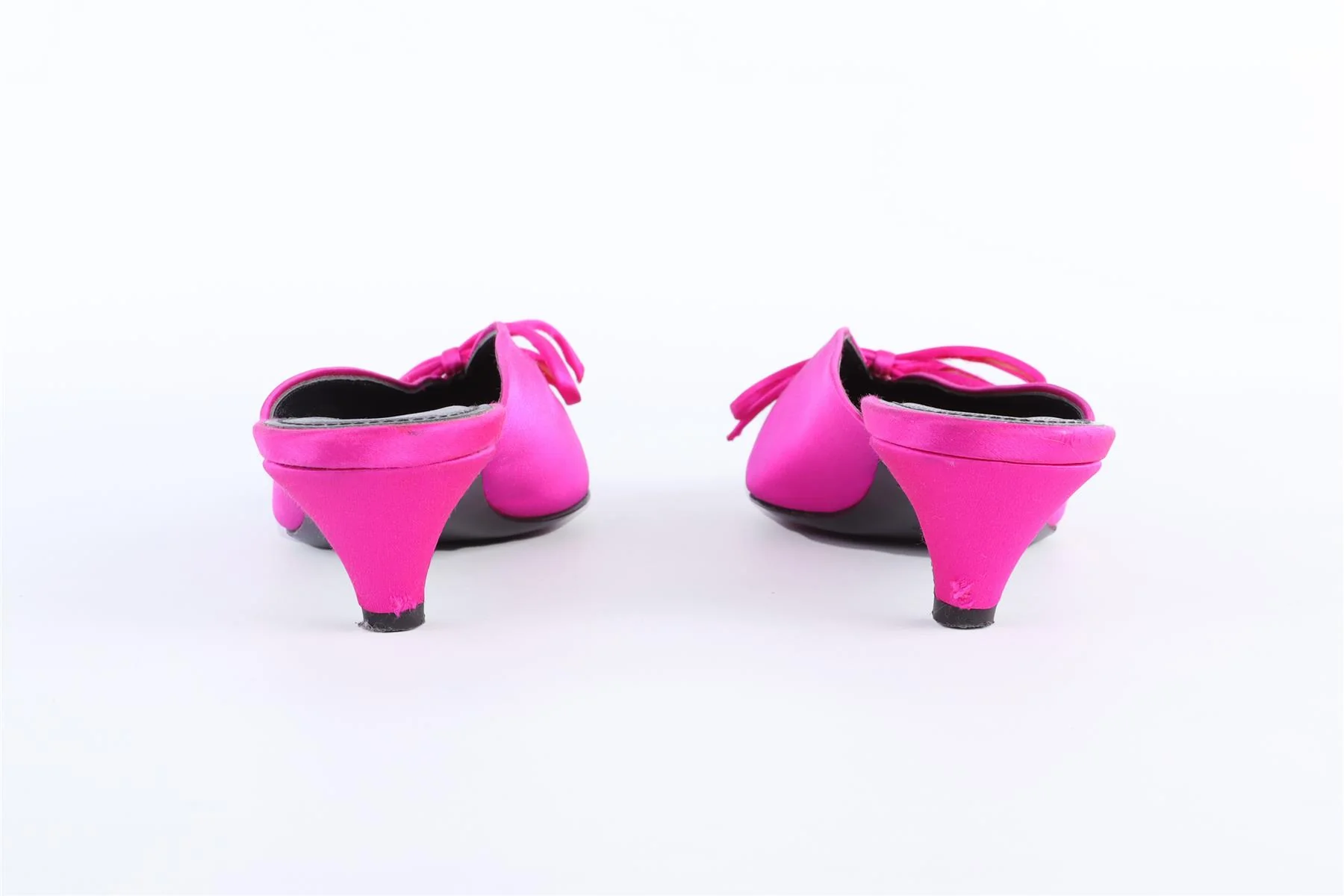 BALENCIAGA PINK SATIN MULES EU 38 UK 5 US 8 - Image 5