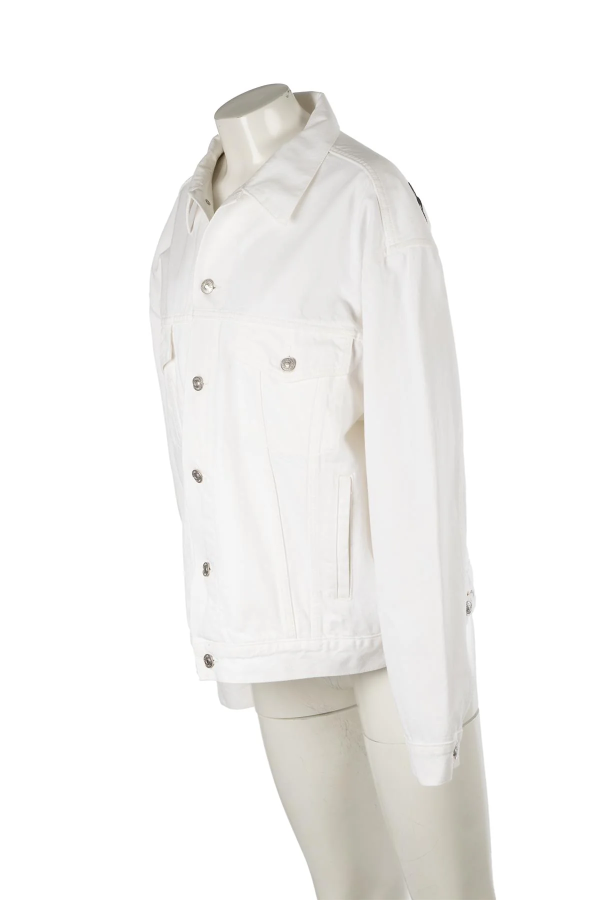 BALENCIAGA WHITE DENIM JACKET IT 40 UK 8 - Image 3