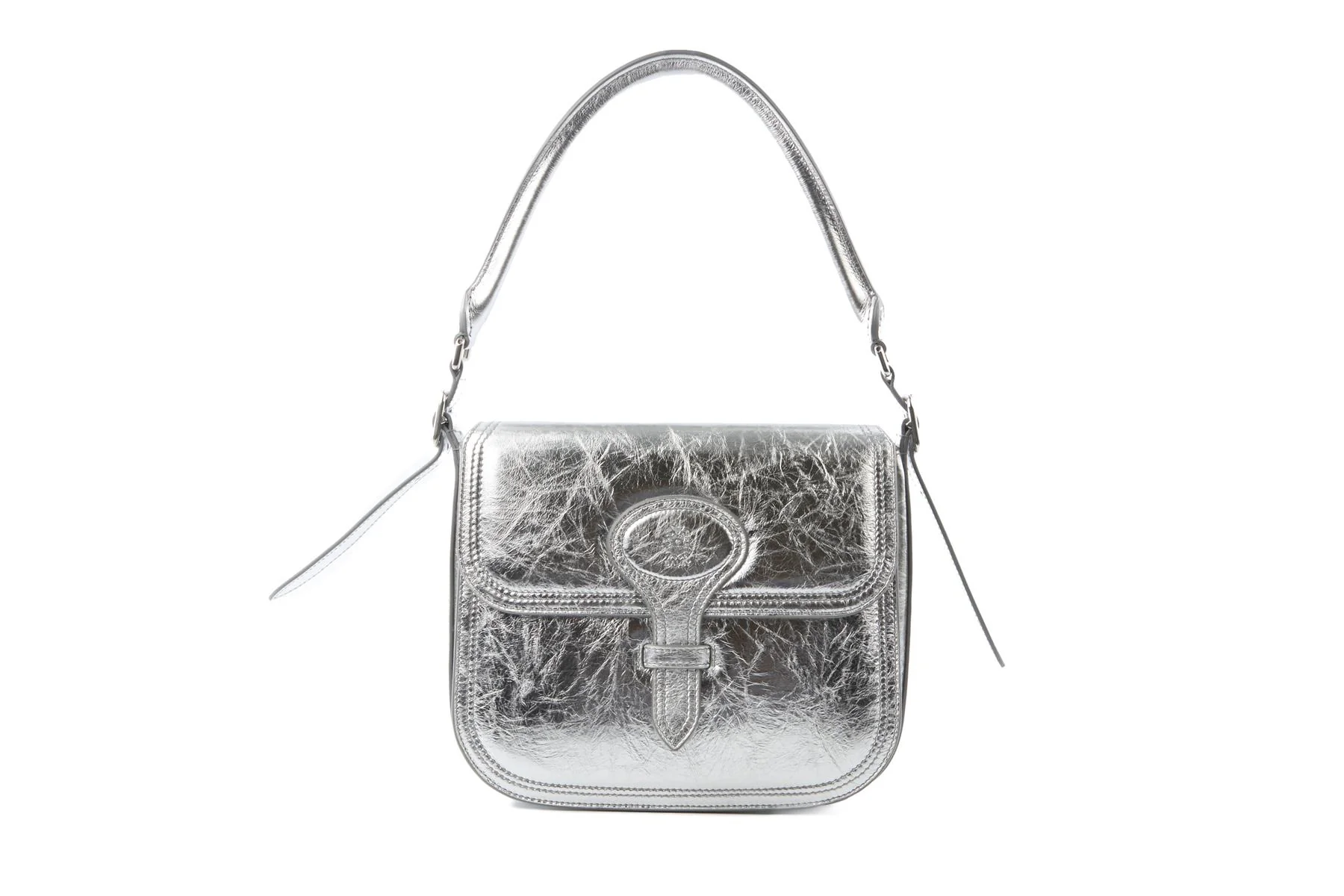 BALLY SILVER BECKETT LEATHER SHOULDER BAG - Image 2