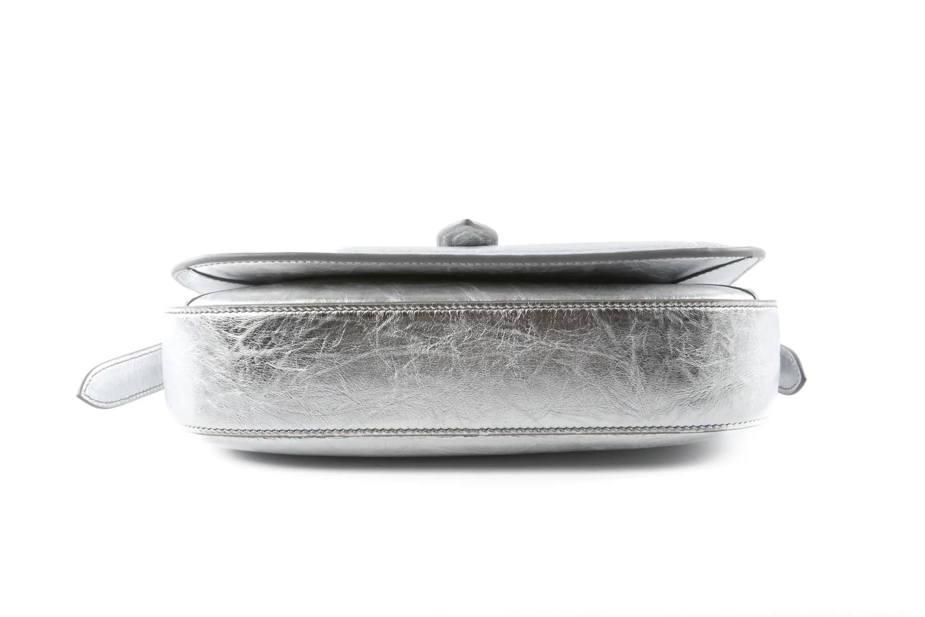 BALLY SILVER BECKETT LEATHER SHOULDER BAG - Image 7