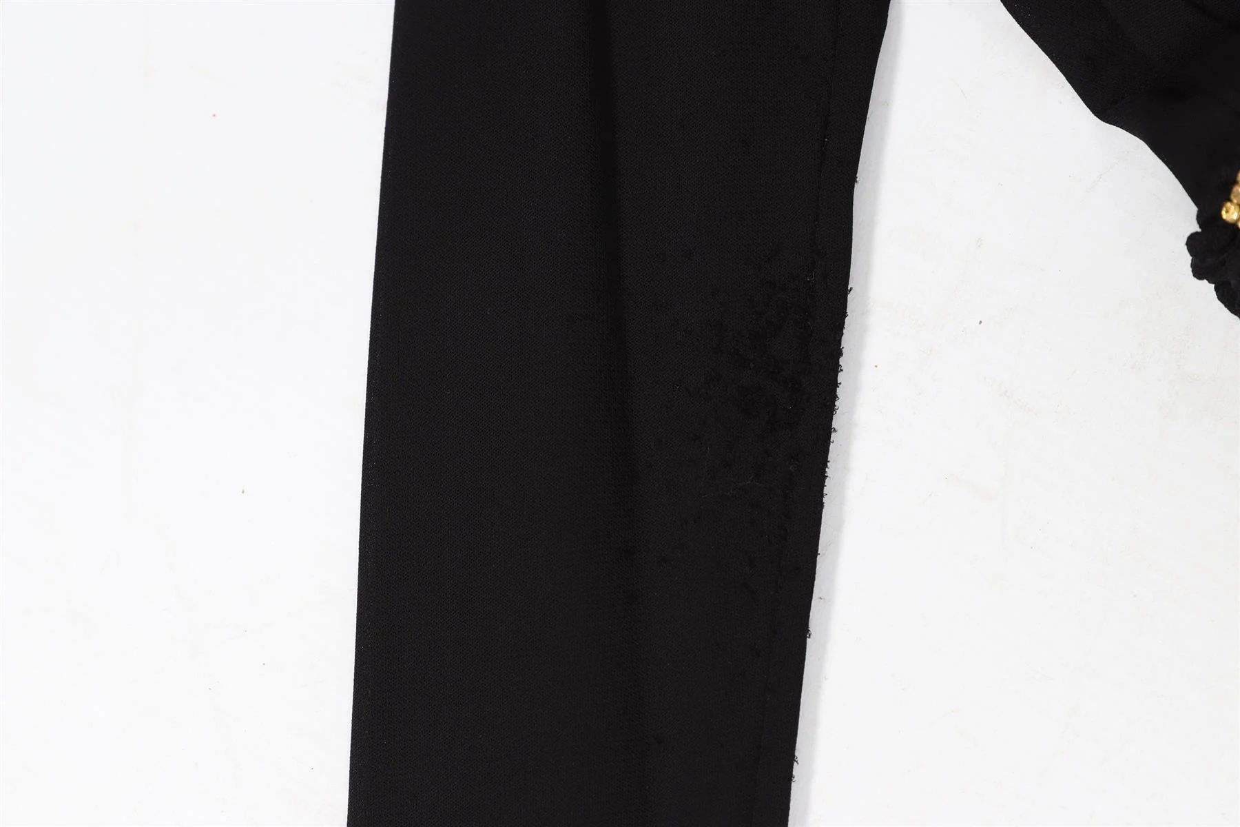 BALMAIN BLACK CRYSTAL AND JERSEY MINI DRESS FR 36 UK 8 - Image 6