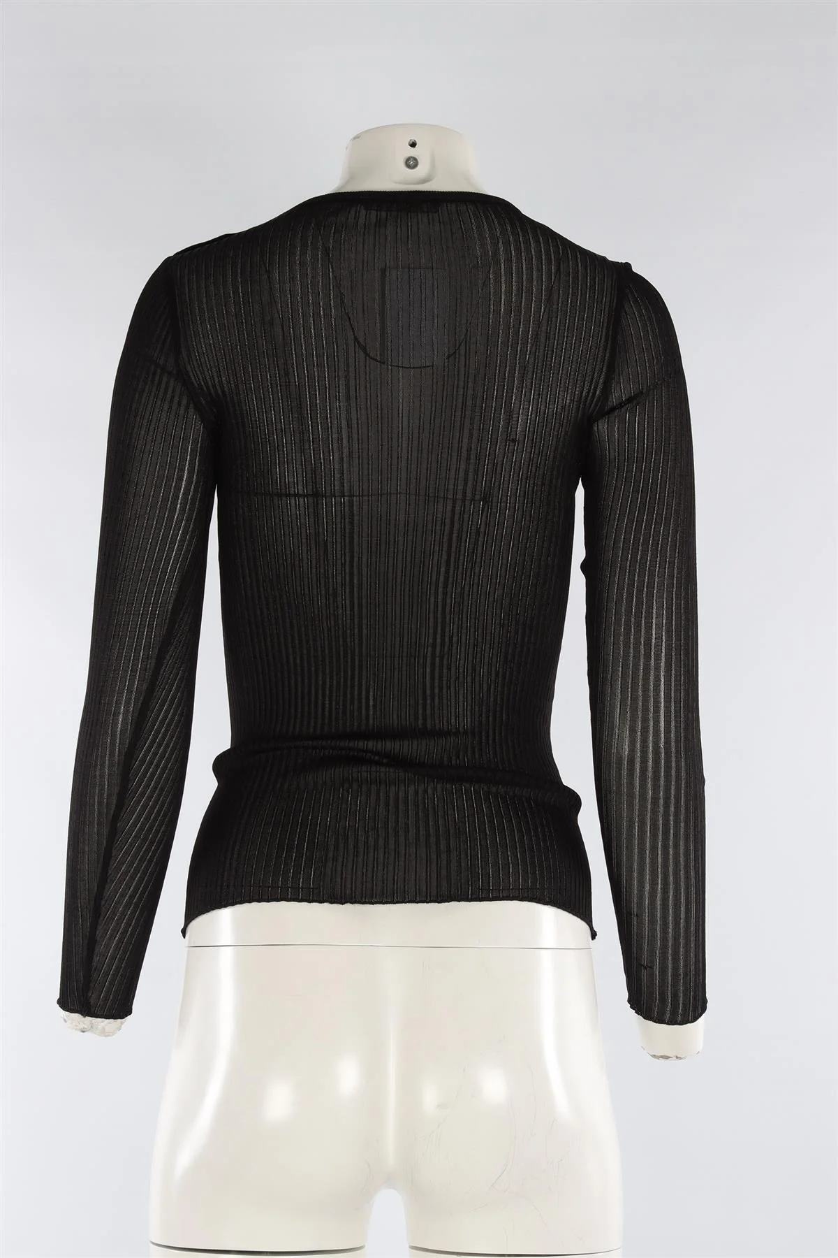 BALMAIN BLACK KNIT TOP XSMALL - Image 4
