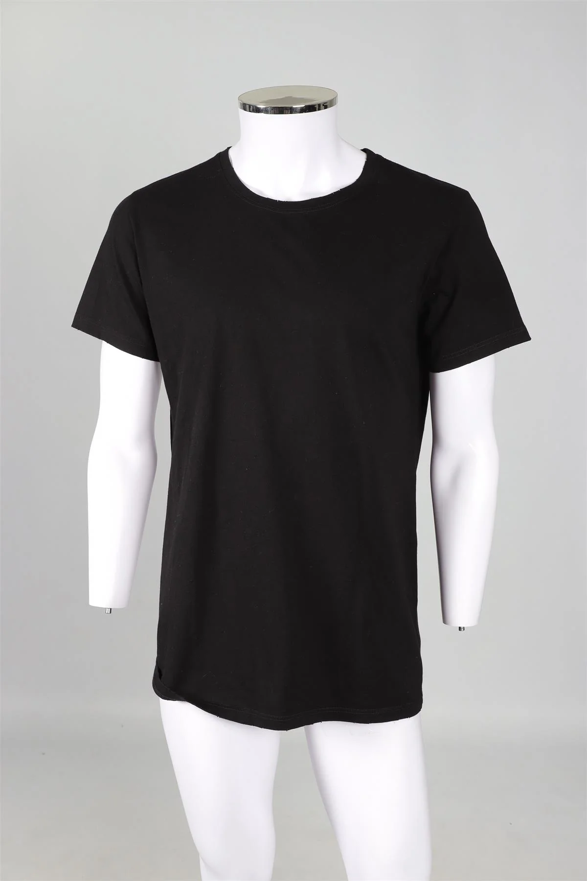 BALMAIN BLACK MEN'S COTTON T-SHIRT LARGE - Image 2