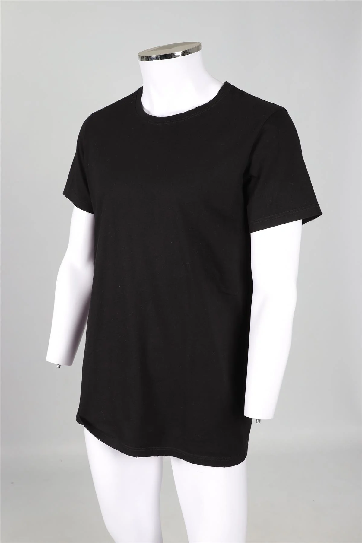 BALMAIN BLACK MEN'S COTTON T-SHIRT LARGE - Image 3