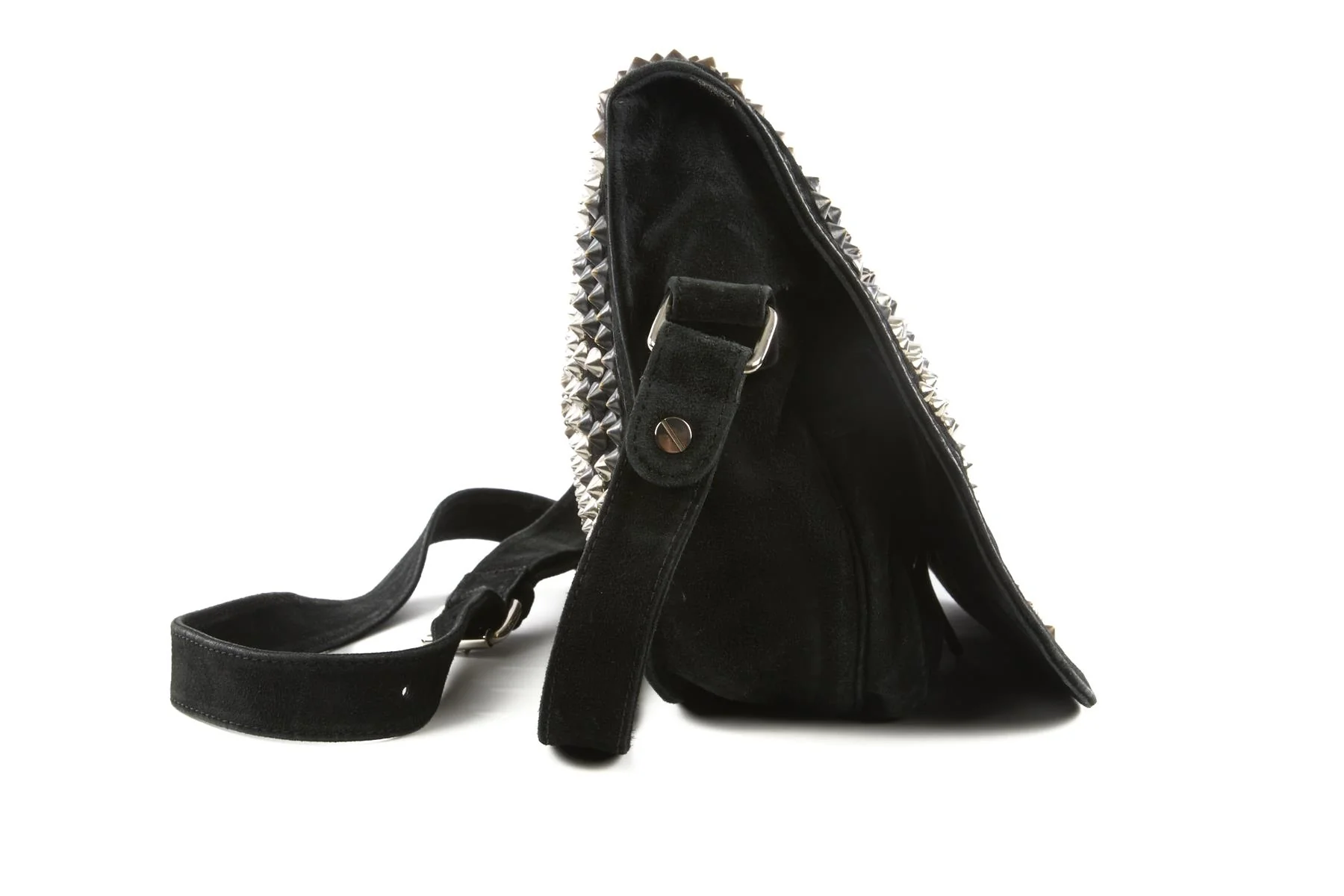 BALMAIN BLACK SUEDE SHOULDER BAG - Image 5