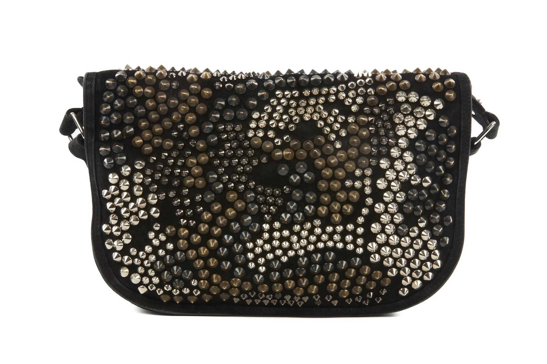BALMAIN BLACK SUEDE SHOULDER BAG - Image 7