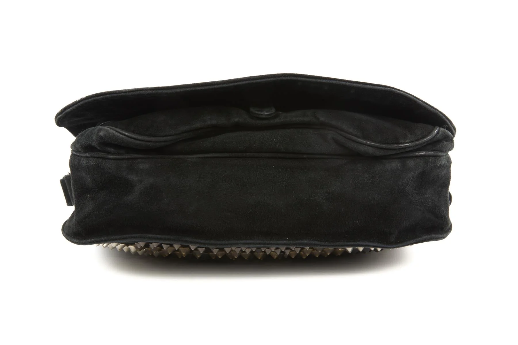 BALMAIN BLACK SUEDE SHOULDER BAG - Image 8