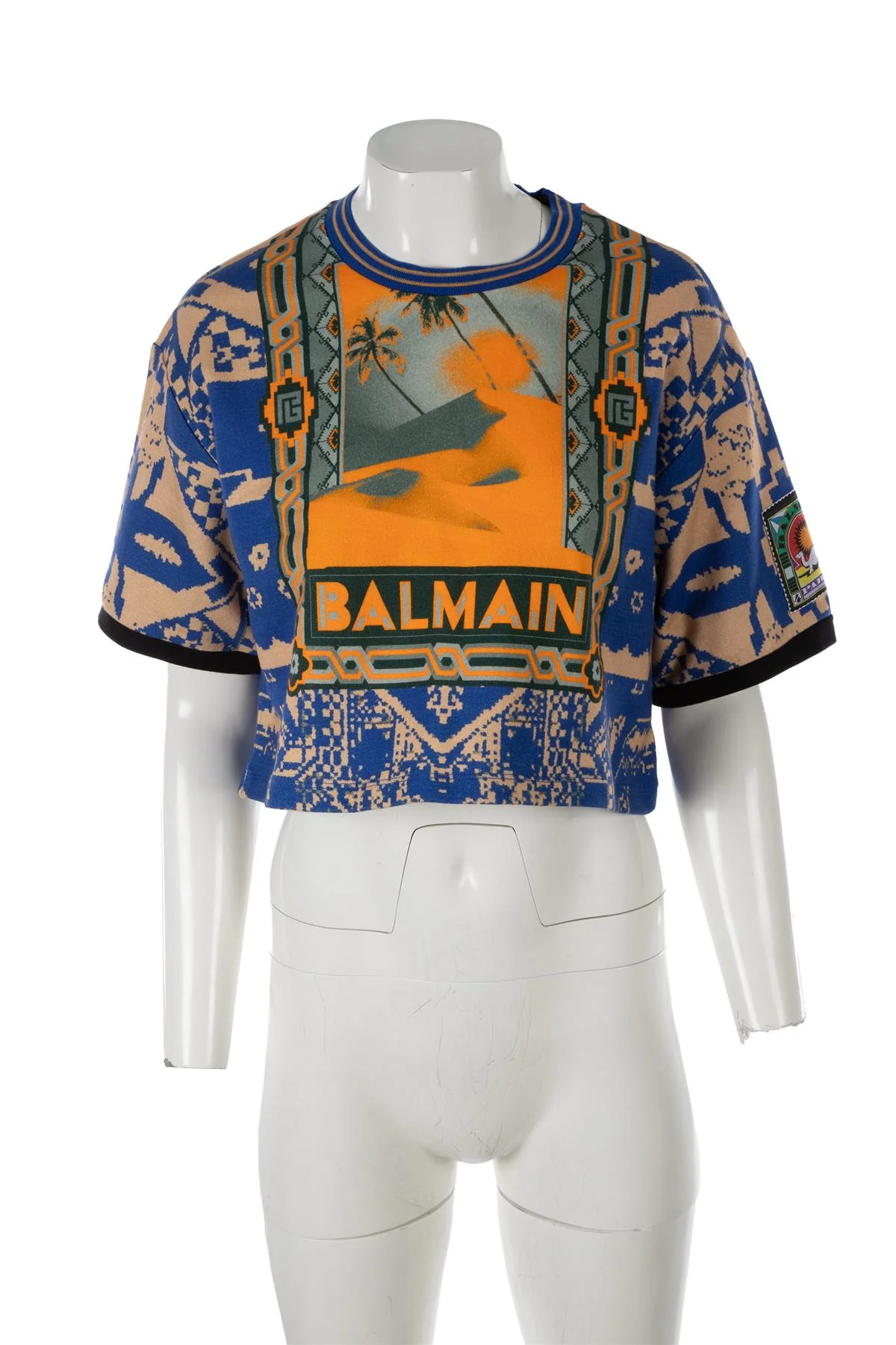 BALMAIN BLUE COTTON TOP SMALL - Image 2