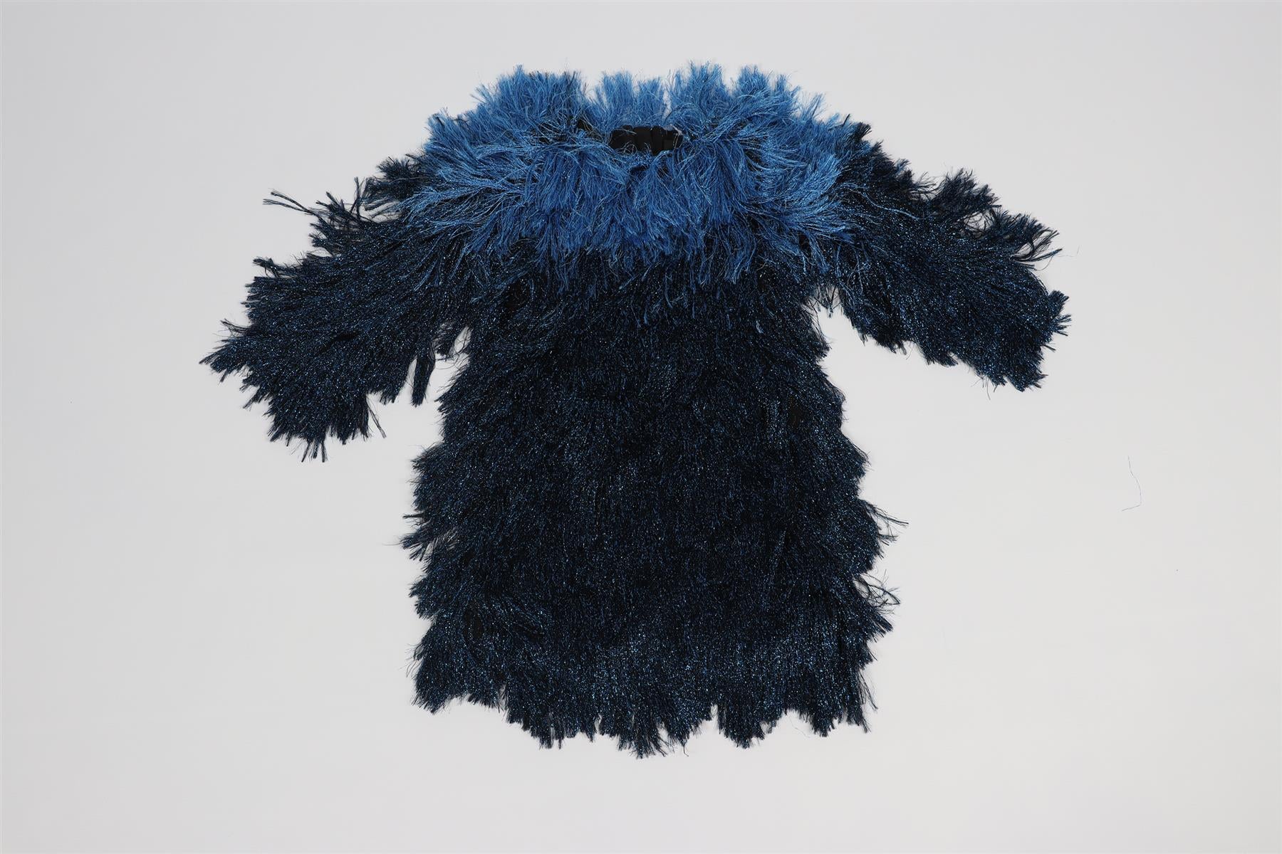 BALMAIN BLUE KIDS GIRLS FRINGE DRESS 6 YEARS - Image 2