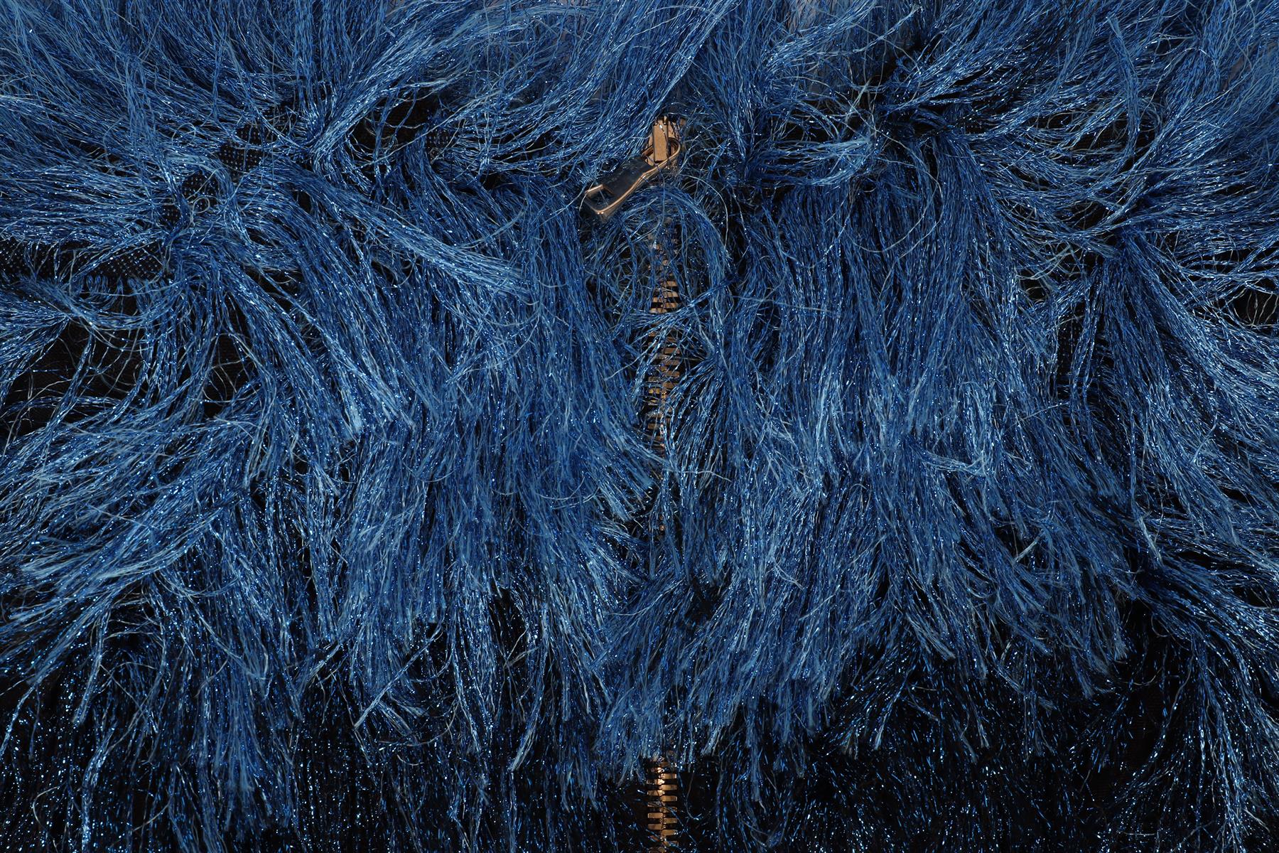 BALMAIN BLUE KIDS GIRLS FRINGE DRESS 6 YEARS - Image 5