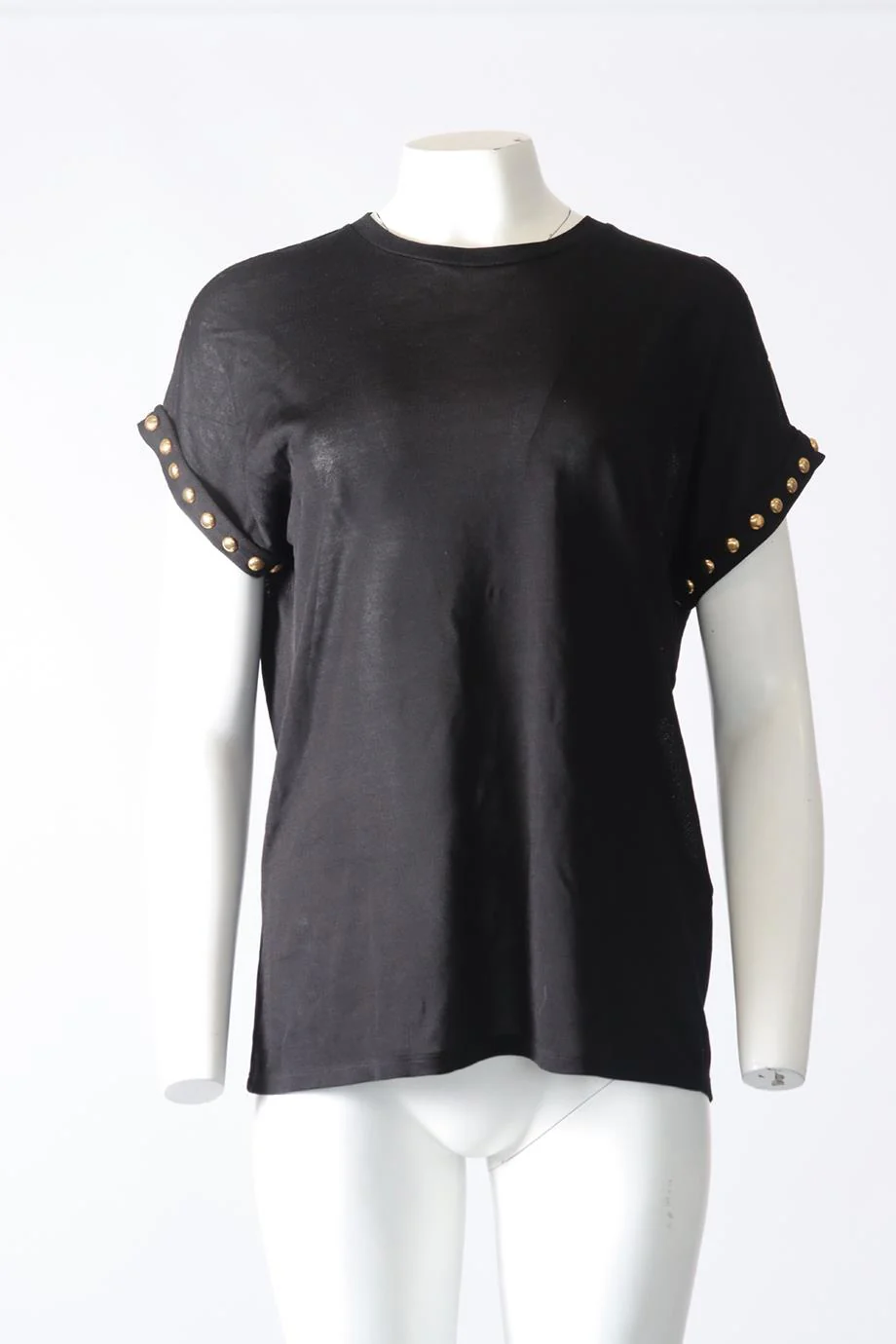 BALMAIN COTTON JERSEY TOP FR 38 UK 10 - Image 2
