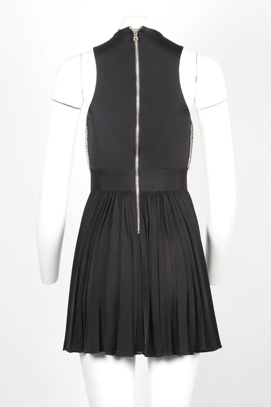 BALMAIN CRYSTAL EMBELLISHED JERSEY MINI DRESS FR 38 UK 10 - Image 4
