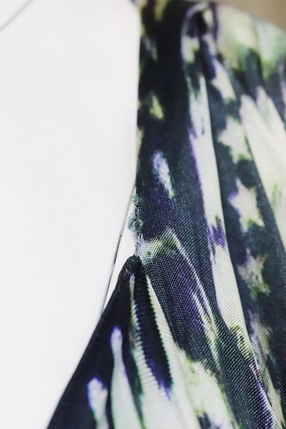 BALMAIN DRAPED PRINTED JERSEY MINI DRESS FR 36 UK 8 - Image 5