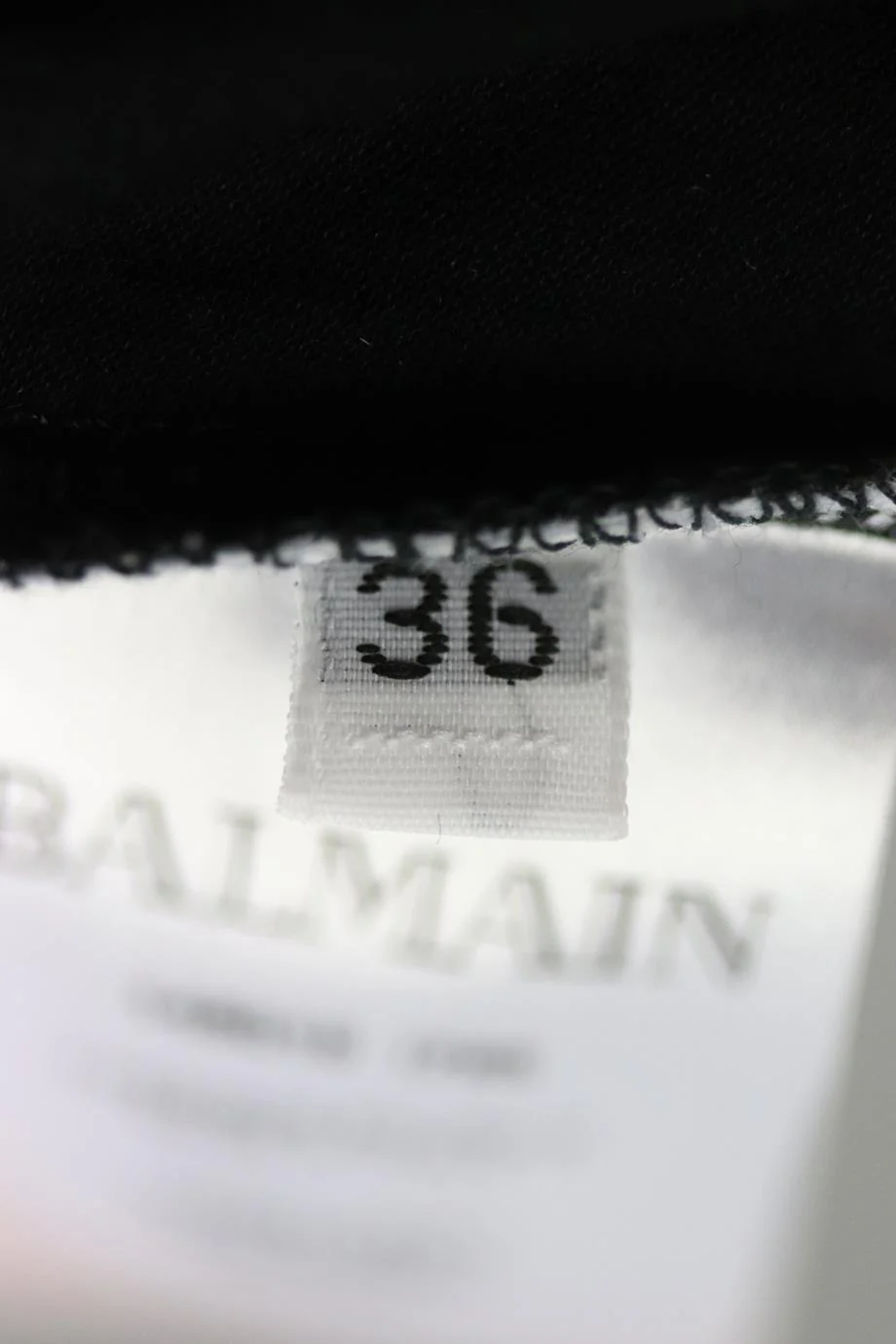 BALMAIN EMBELLISHED PRINTED COTTON JERSEY TOP FR 36 UK 8 - Image 6