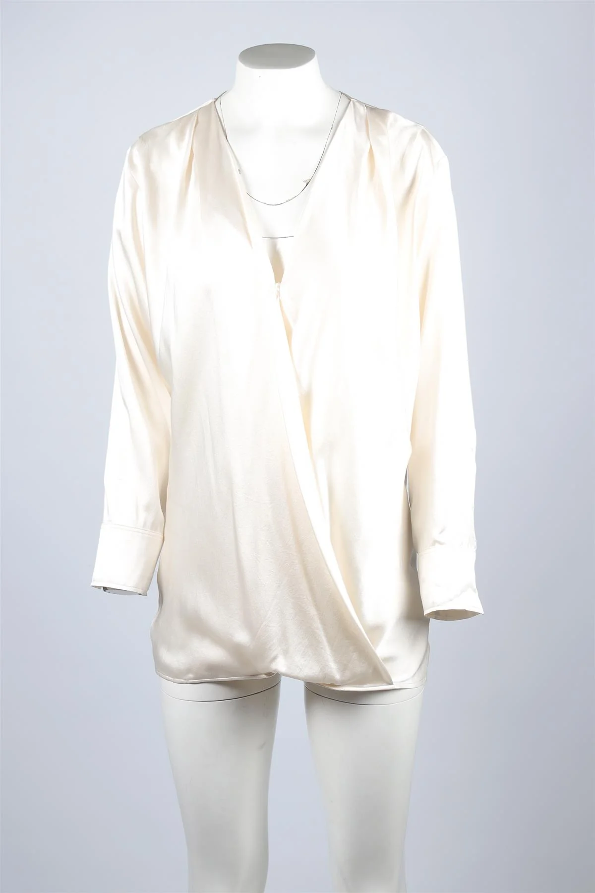 BALMAIN IVORY SILK TOP FR 40 UK 12 - Image 2