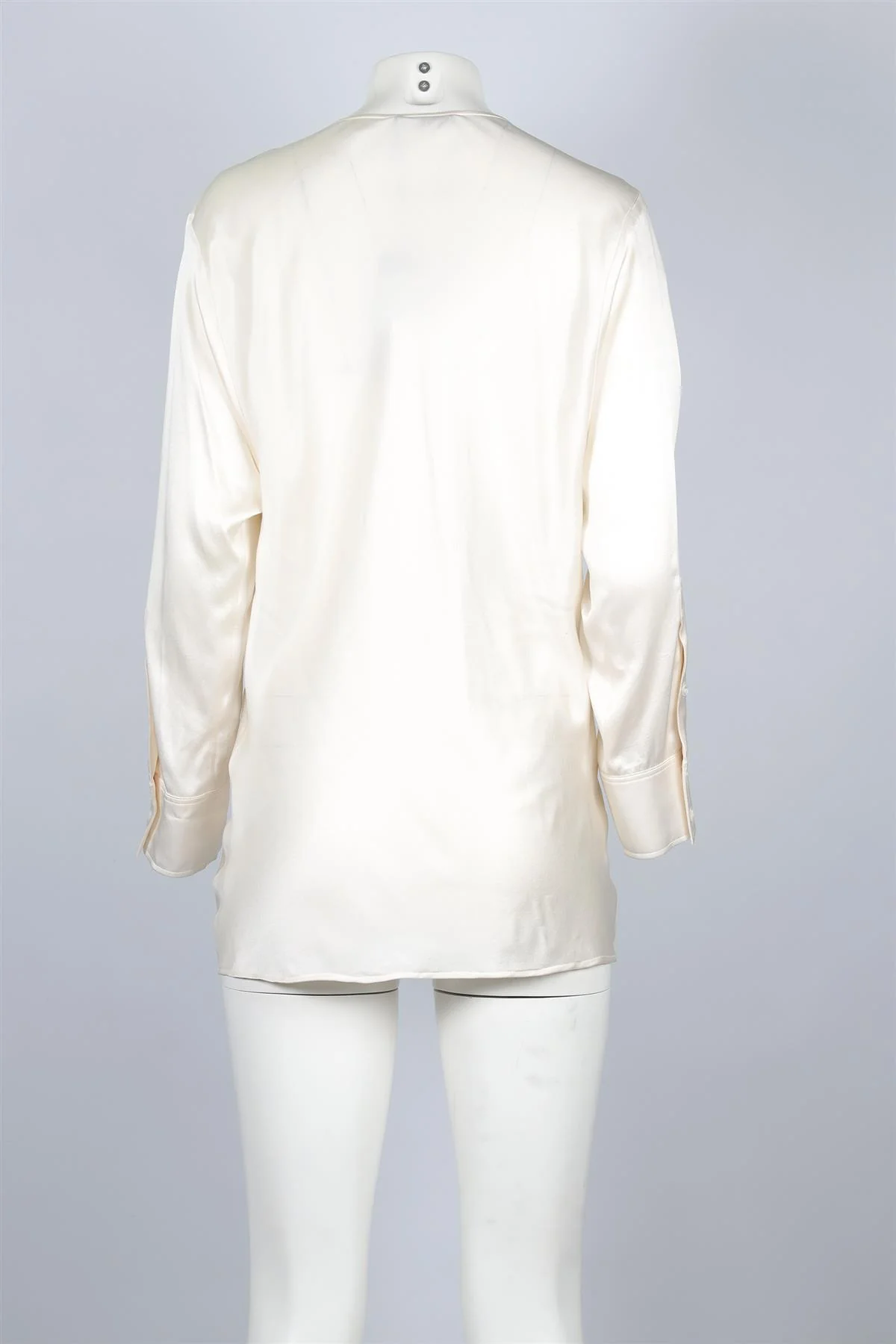 BALMAIN IVORY SILK TOP FR 40 UK 12 - Image 4