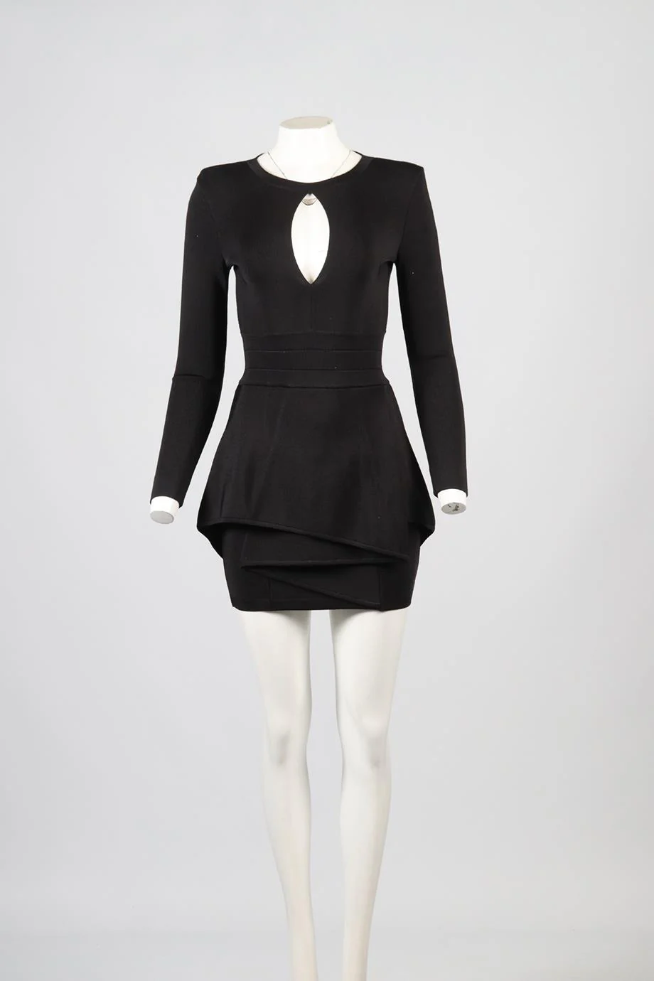 BALMAIN KNIT MINI DRESS FR 36 UK 8 - Image 2