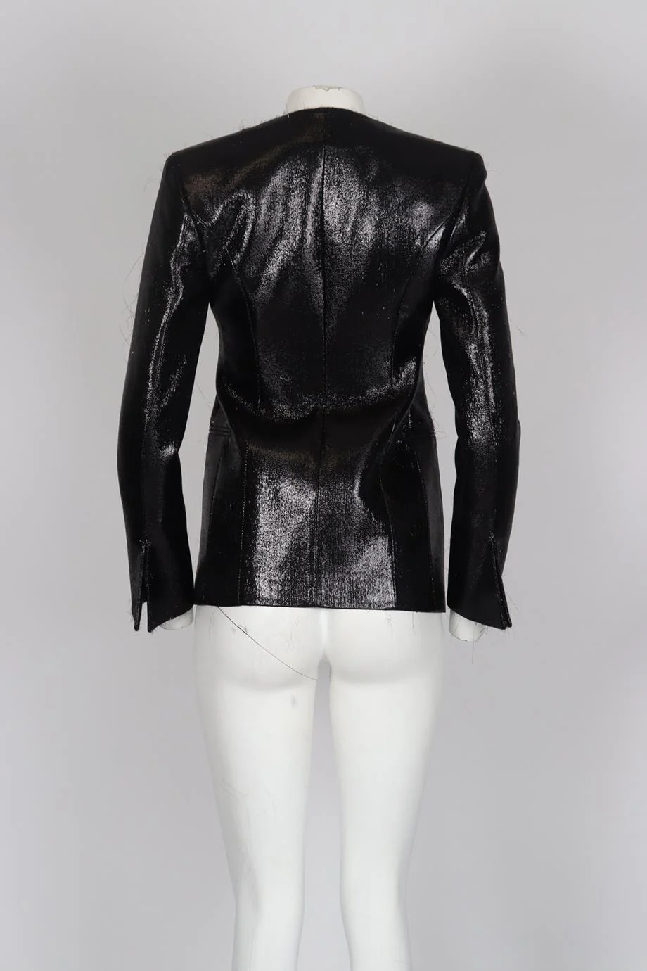 BALMAIN LAME WOOL BLEND BLAZER FR 38 UK 10 - Image 4