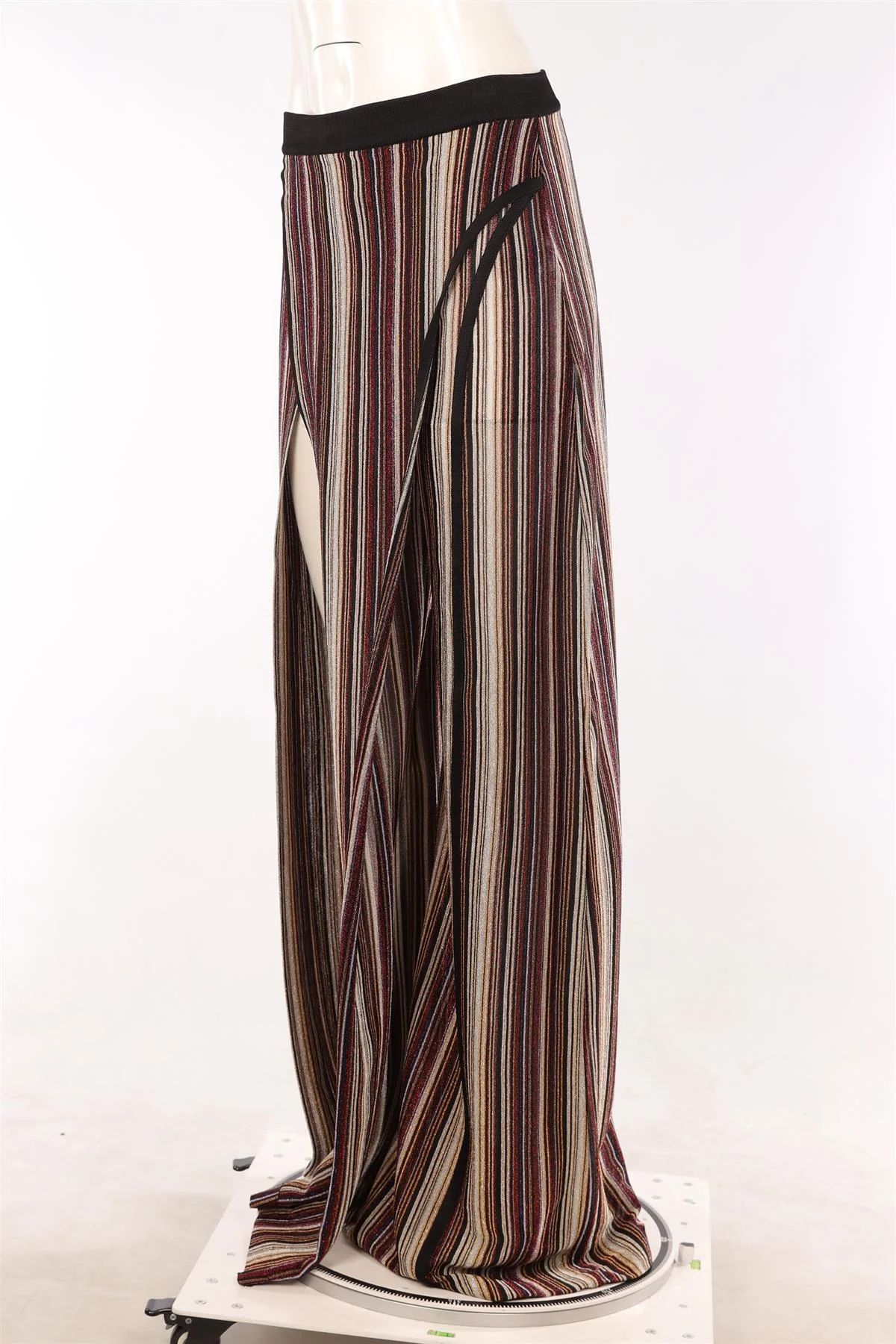 BALMAIN MULTI KNIT WIDE LEG PANTS FR 38 UK 10 - Image 3