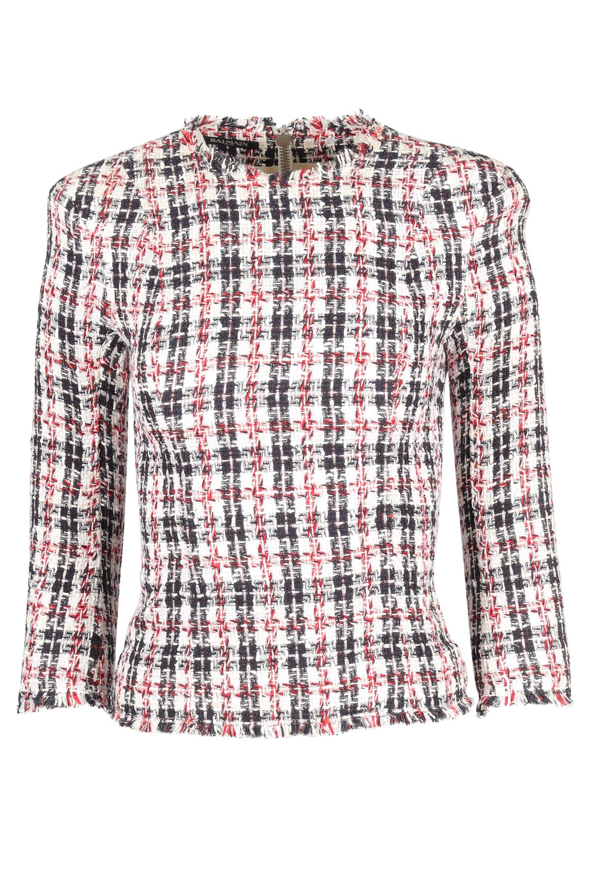BALMAIN MULTI TWEED TOP FR 34 UK 6 - Image 5
