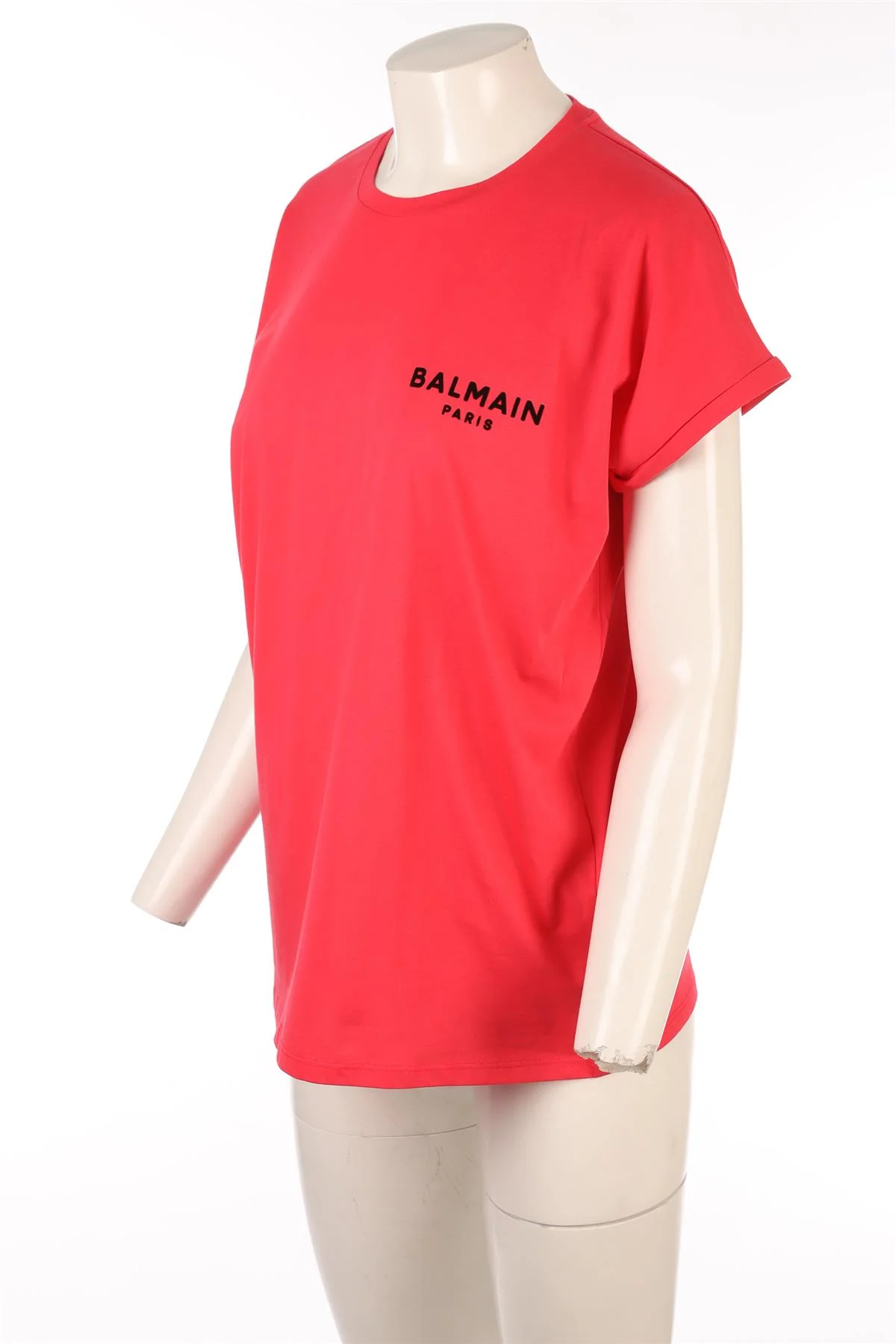BALMAIN PINK COTTON T-SHIRT SMALL - Image 3