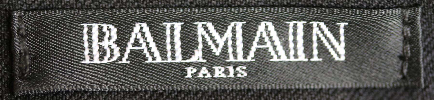 BALMAIN PLEATED WOOL MINI SKIRT FR 36 UK 8 - Image 5