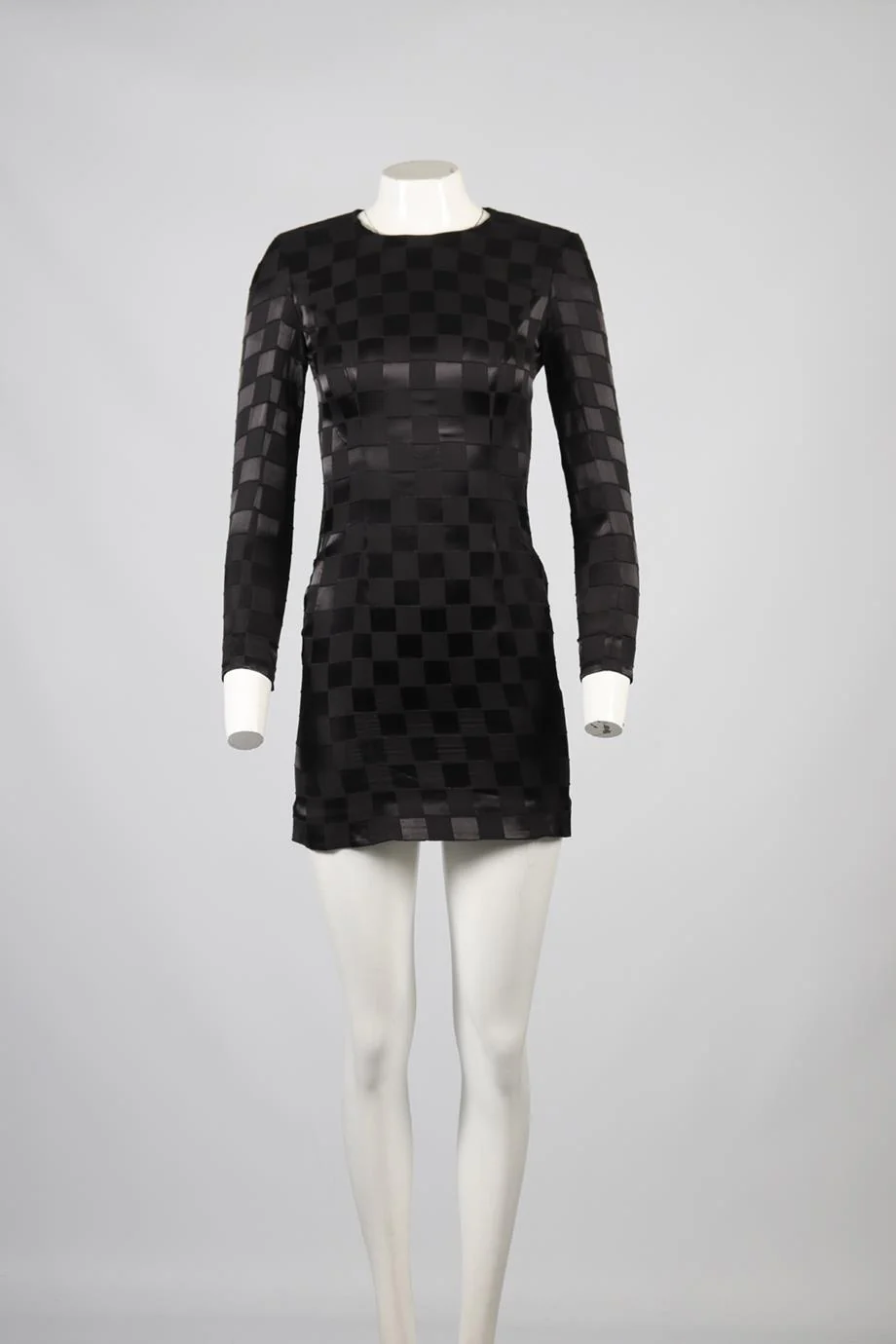 BALMAIN SILK BLEND MINI DRESS FR 36 UK 8 - Image 6