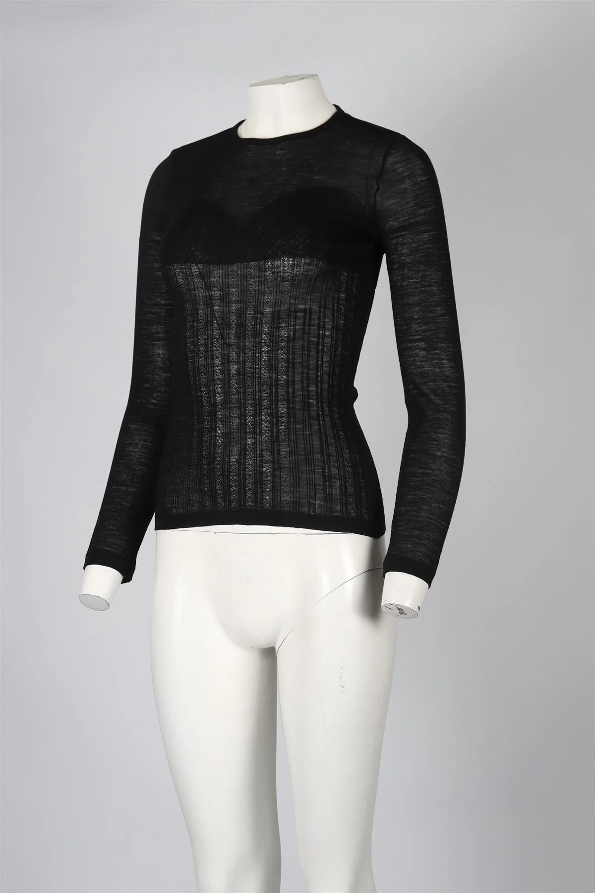 BALMAIN WOOL TOP FR 38 UK 10 - Image 3
