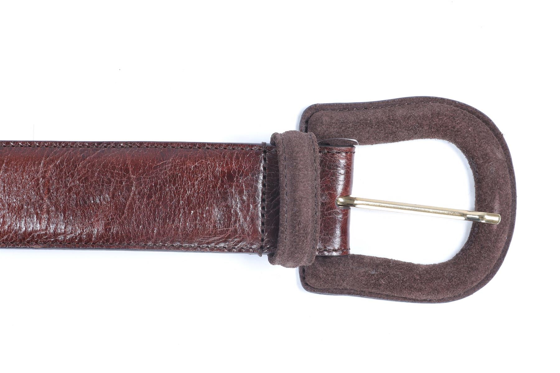 BAMFORD BROWN LEATHER BELT LARGE - Image 5
